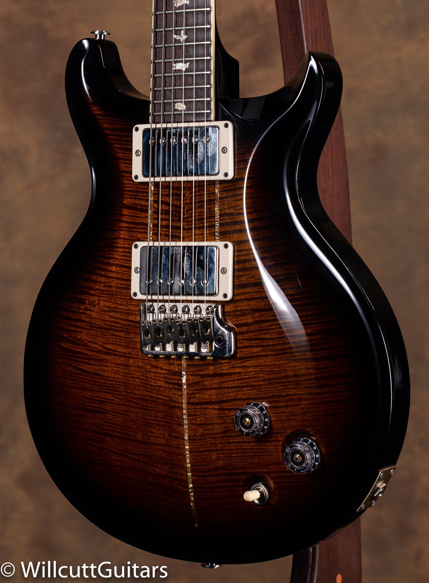 PRS Santana Retro Black Gold Smokewrap Burst 10 Top USED