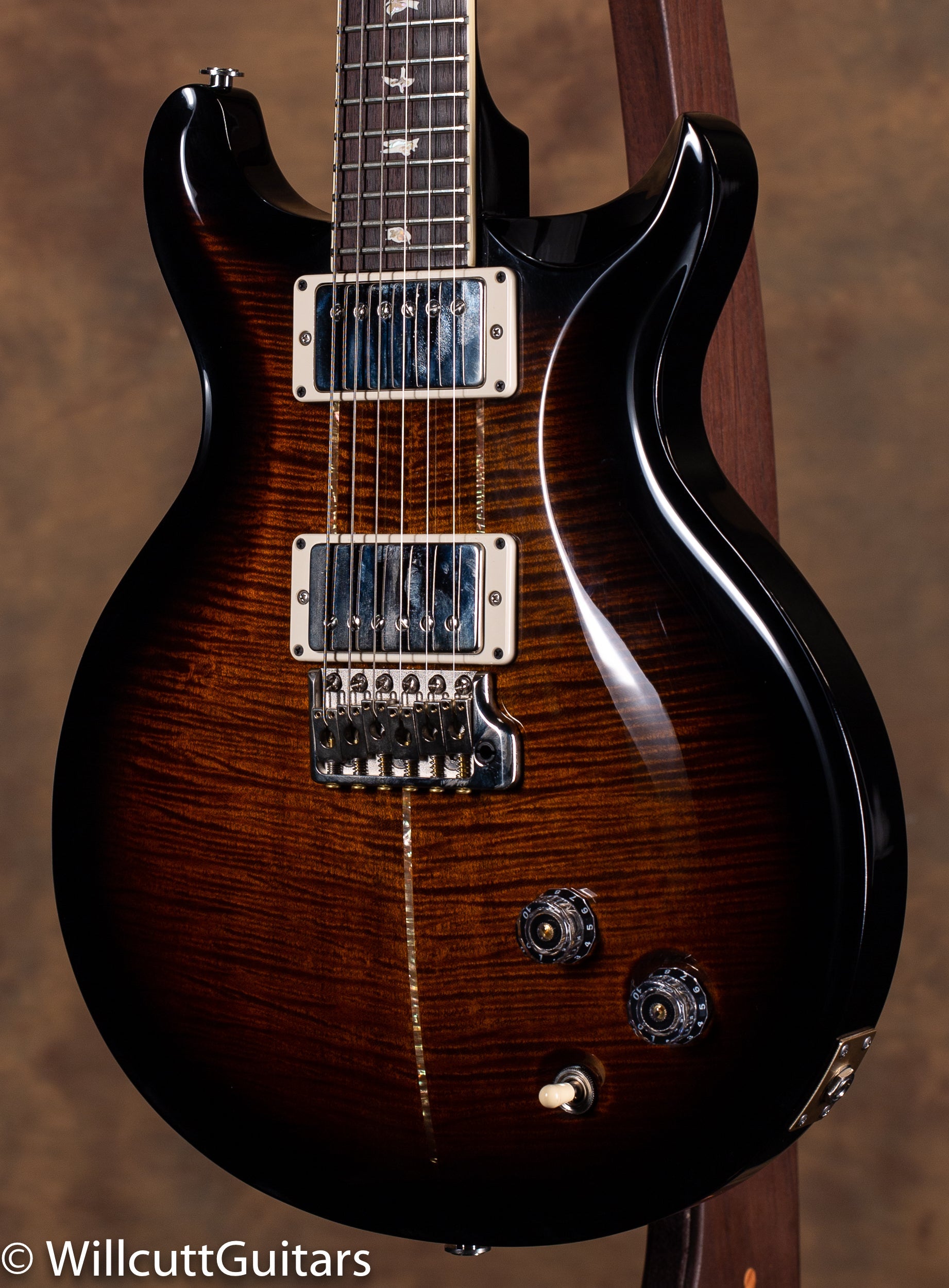 PRS Santana Retro Black Gold Smokewrap Burst 10 Top USED