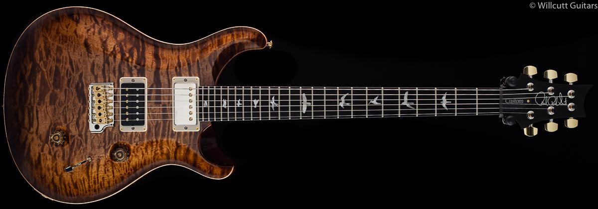 PRS Custom 24 Wood Library 10 Top Flame Maple Neck Copperhead Burst
