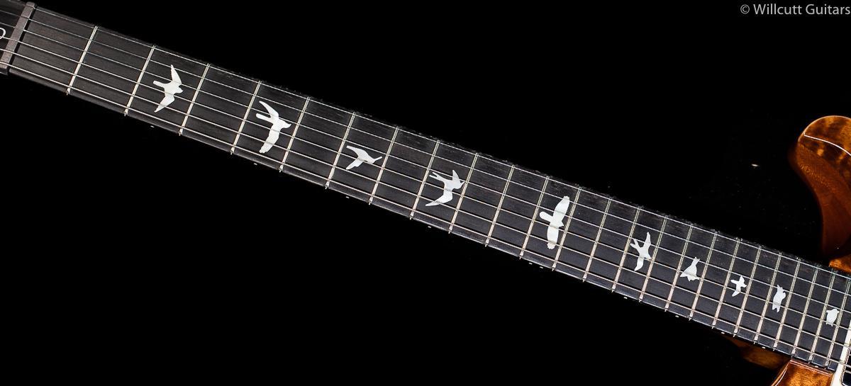 PRS Custom 24 Wood Library 10 Top Flame Maple Neck Copperhead Burst