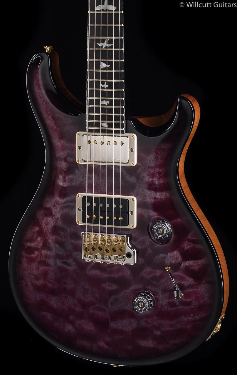 PRS Custom 24 Wood Library 10 Top Flame Maple Neck Violet Smokeburst