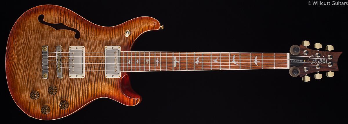 PRS McCarty 594 Semi Hollow Wood Library Autumn Sky