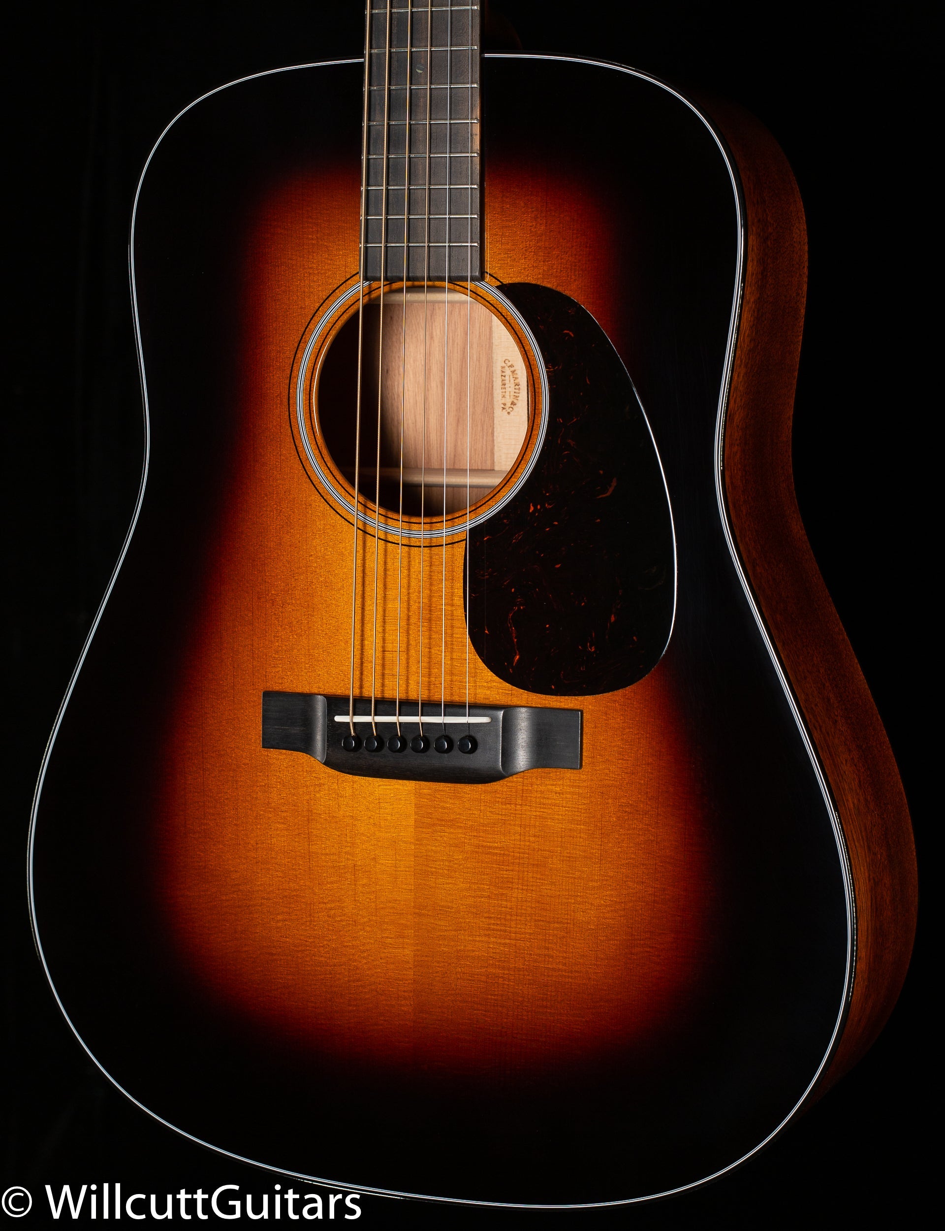 Martin Custom Shop Dreadnought Style 18 Sunburst Sinker Mahogany (408)