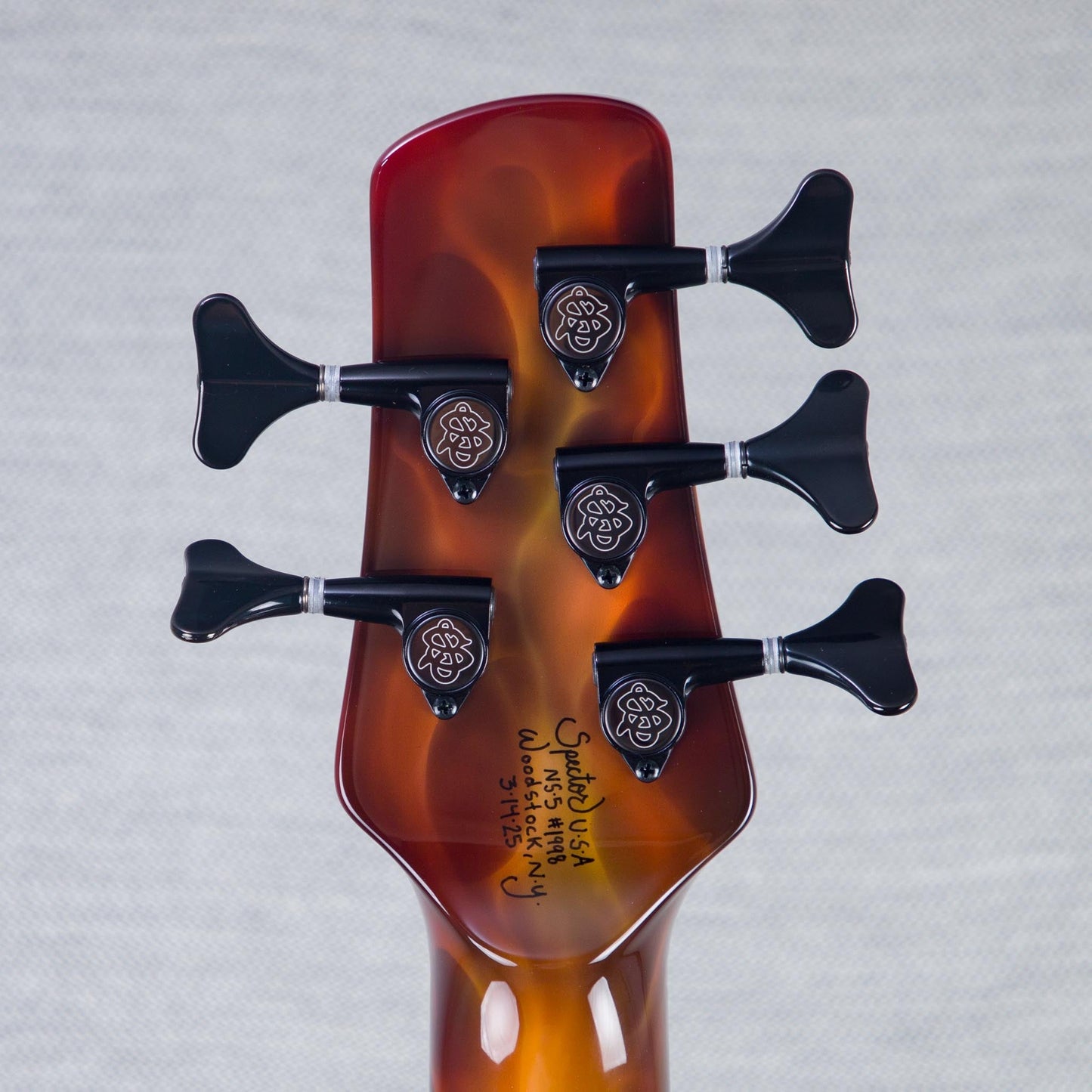Spector USA Custom NS-5 Hot Rod Series Painted by Dan Lawrence Electric Bass Guitar - "Real Flame" - CHUCKSCLUSIVE - #1998