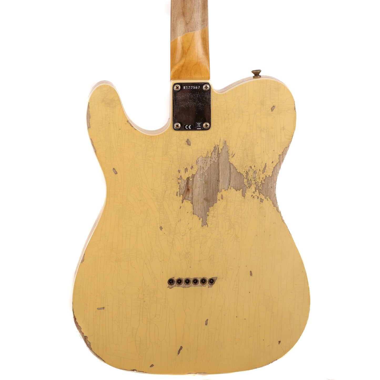 Fender Custom Shop 1962 Telecaster Custom Heavy Relic Guitar - Aged Vintage White - CHUCKSCLUSIVE - #R122567