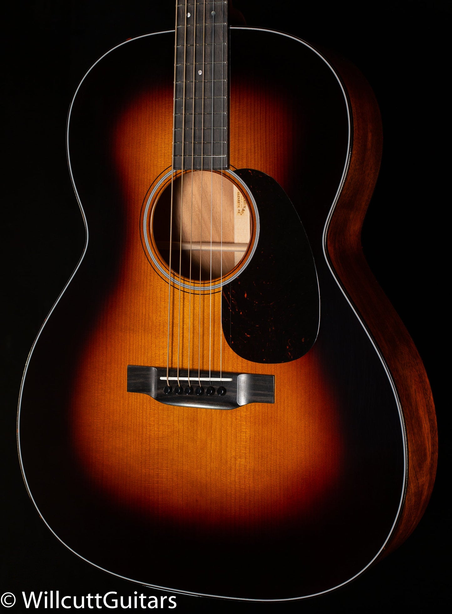 Martin Custom Shop 0000 Sinker Mahogany Adirondack VTS Sunburst (431)
