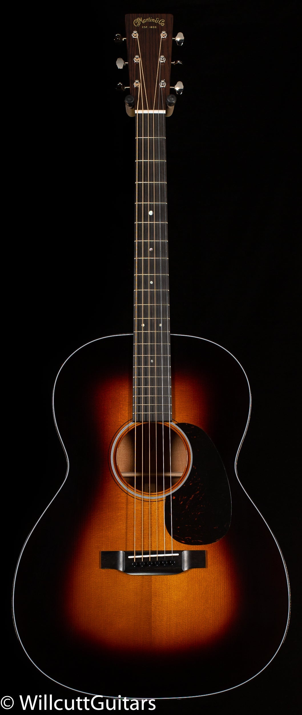Martin Custom Shop 0000 12 Fret Sinker Mahogany Adirondack VTS Sunburst (432)