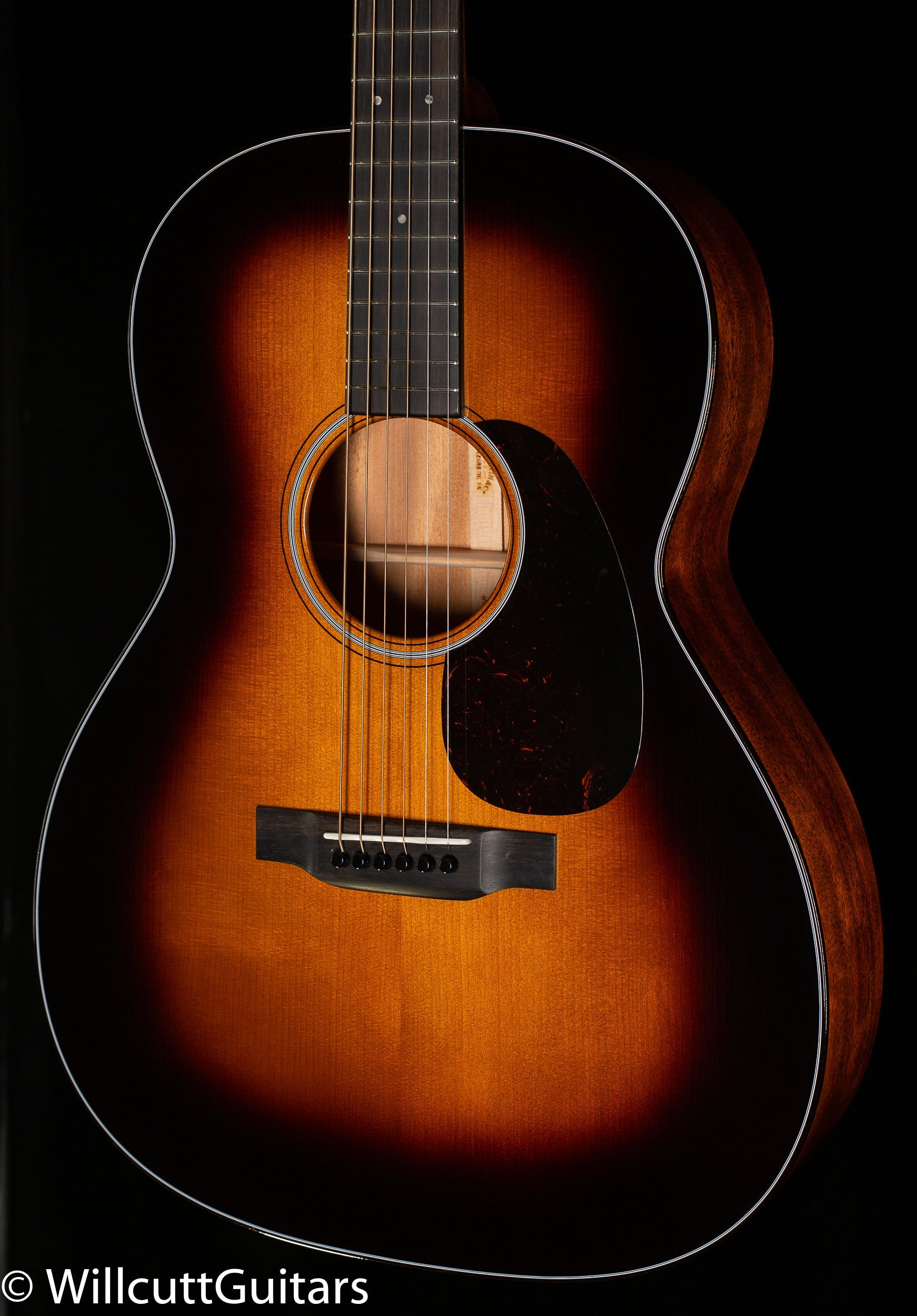 Martin Custom Shop 0000 12 Fret Sinker Mahogany Adirondack VTS Sunburst (433)