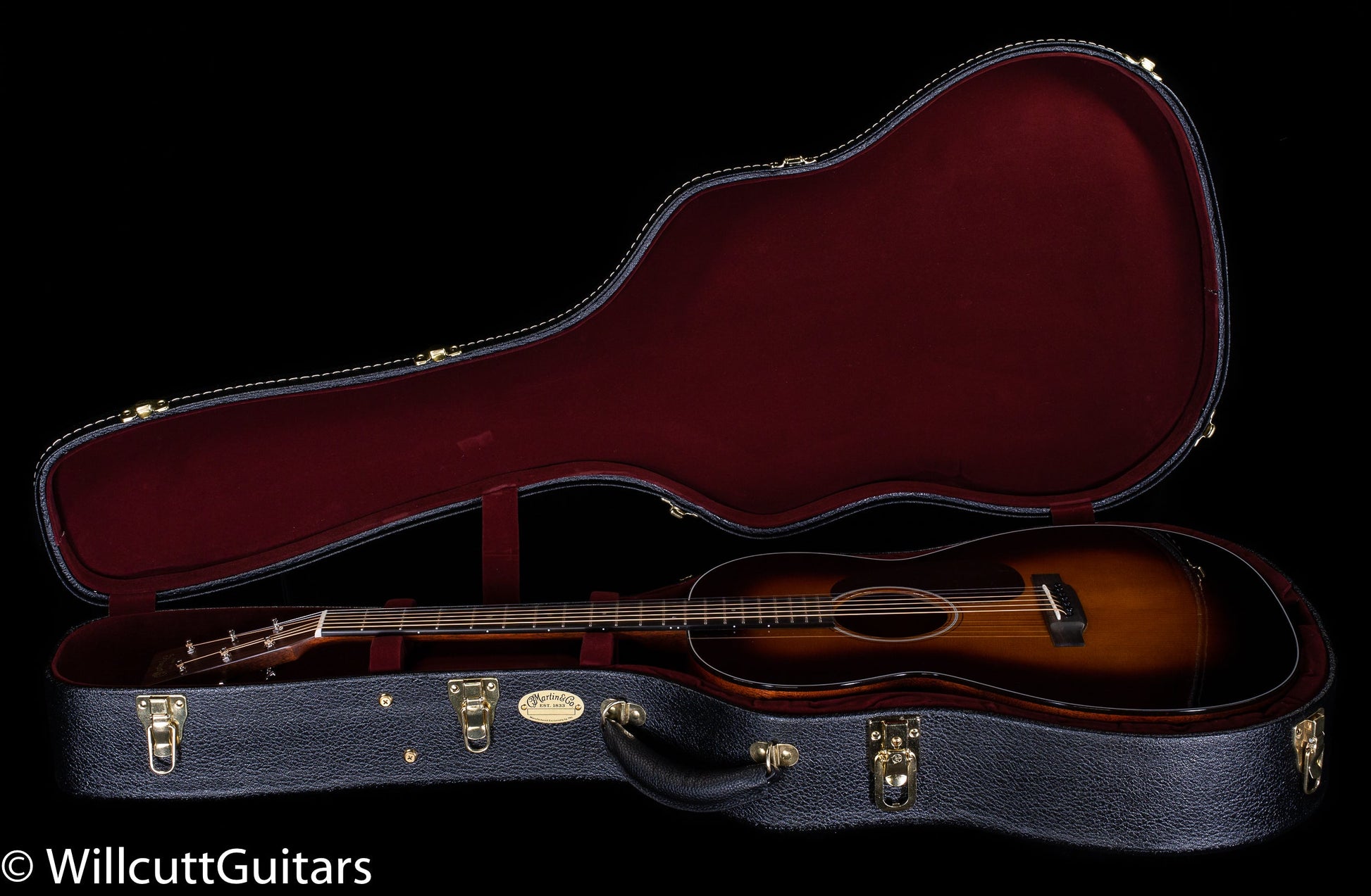Martin Custom Shop 0000 12 Fret Sinker Mahogany Adirondack VTS Sunburst (433)