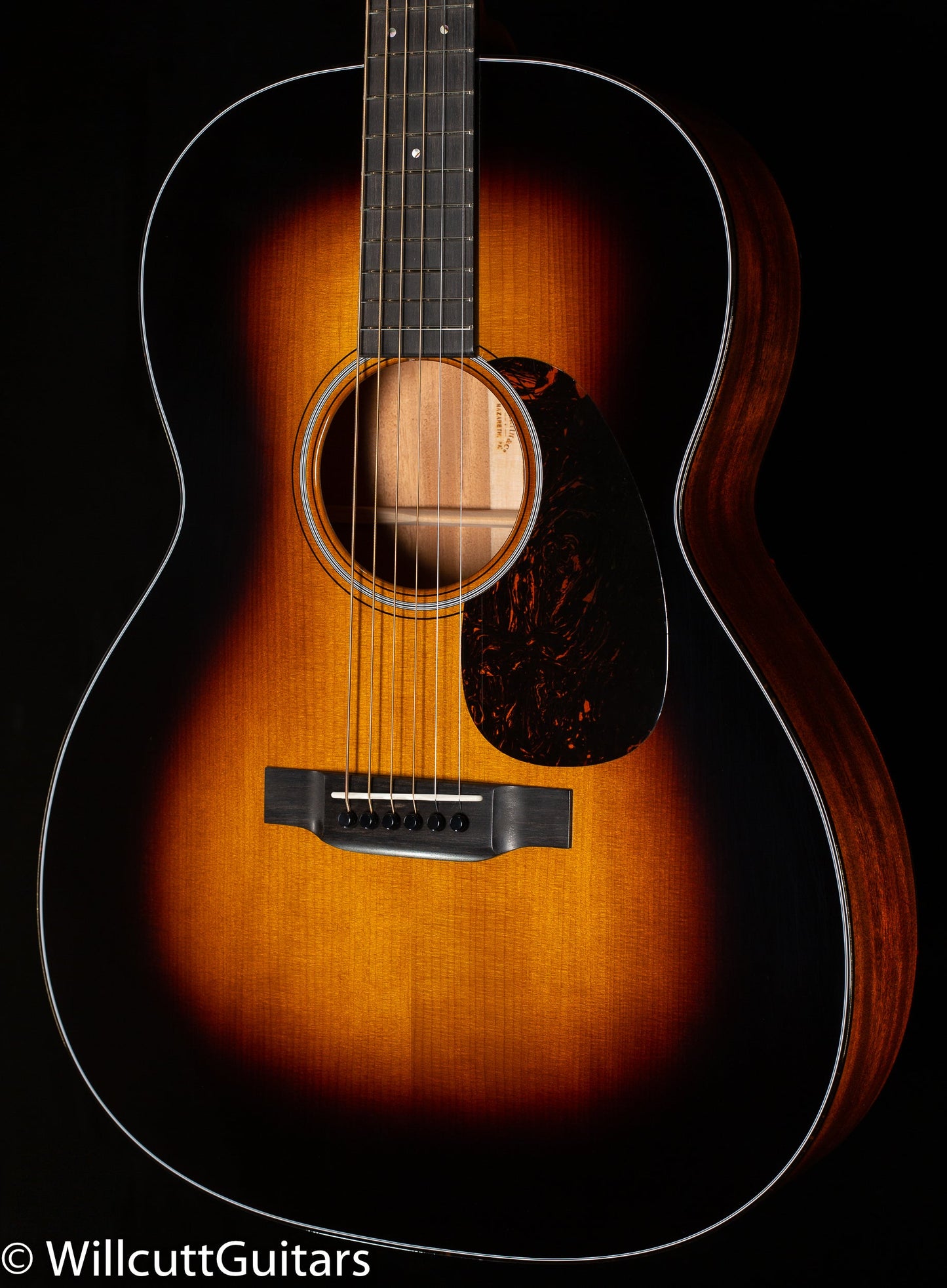 Martin Custom Shop 0000 12 Fret Sinker Mahogany Adirondack VTS Sunburst (434)