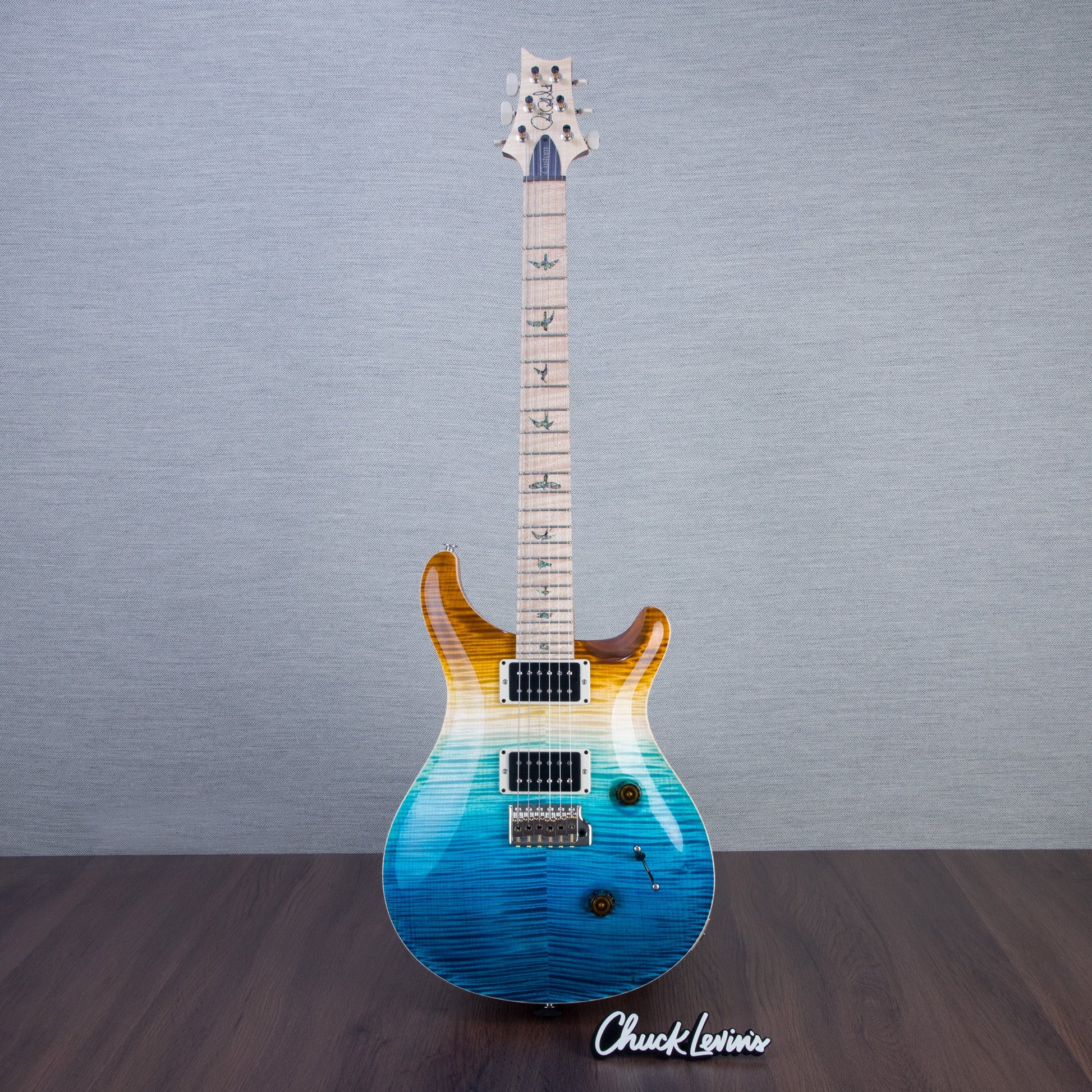 PRS Wood Library Custom 24 Electric Guitar - Private Stock Beach Fade Finish - CHUCKSCLUSIVE - #240383992 - 2024