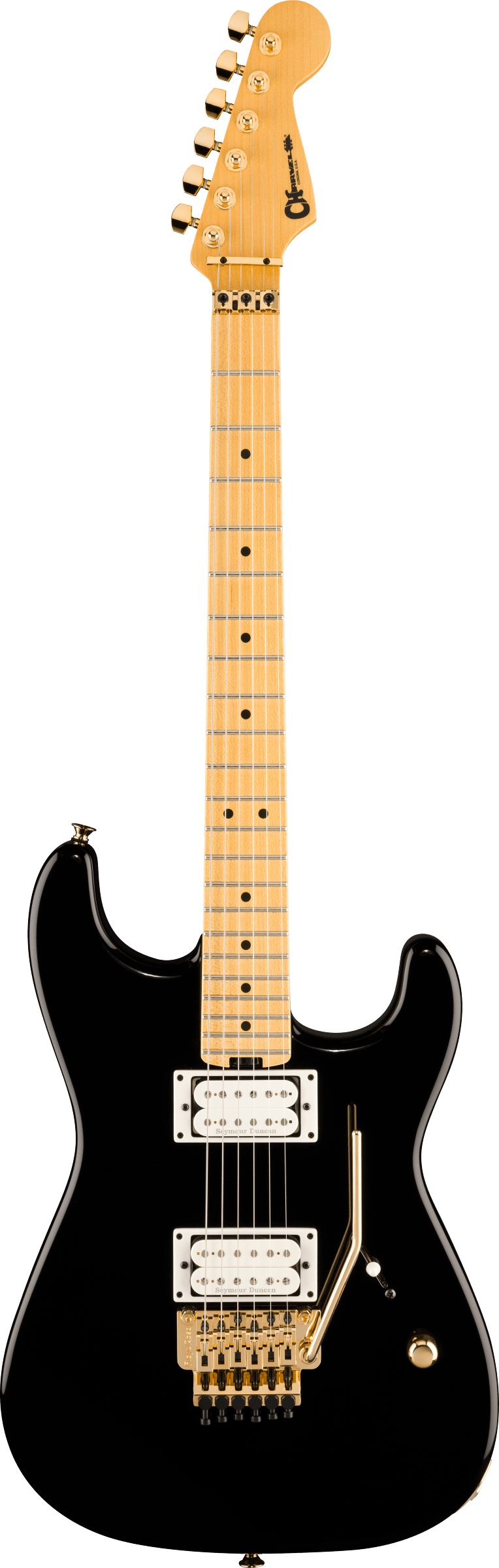 Charvel American Neo-Classic San Dimas SD1 HH FR, Maple Fingerboard, Gloss Black