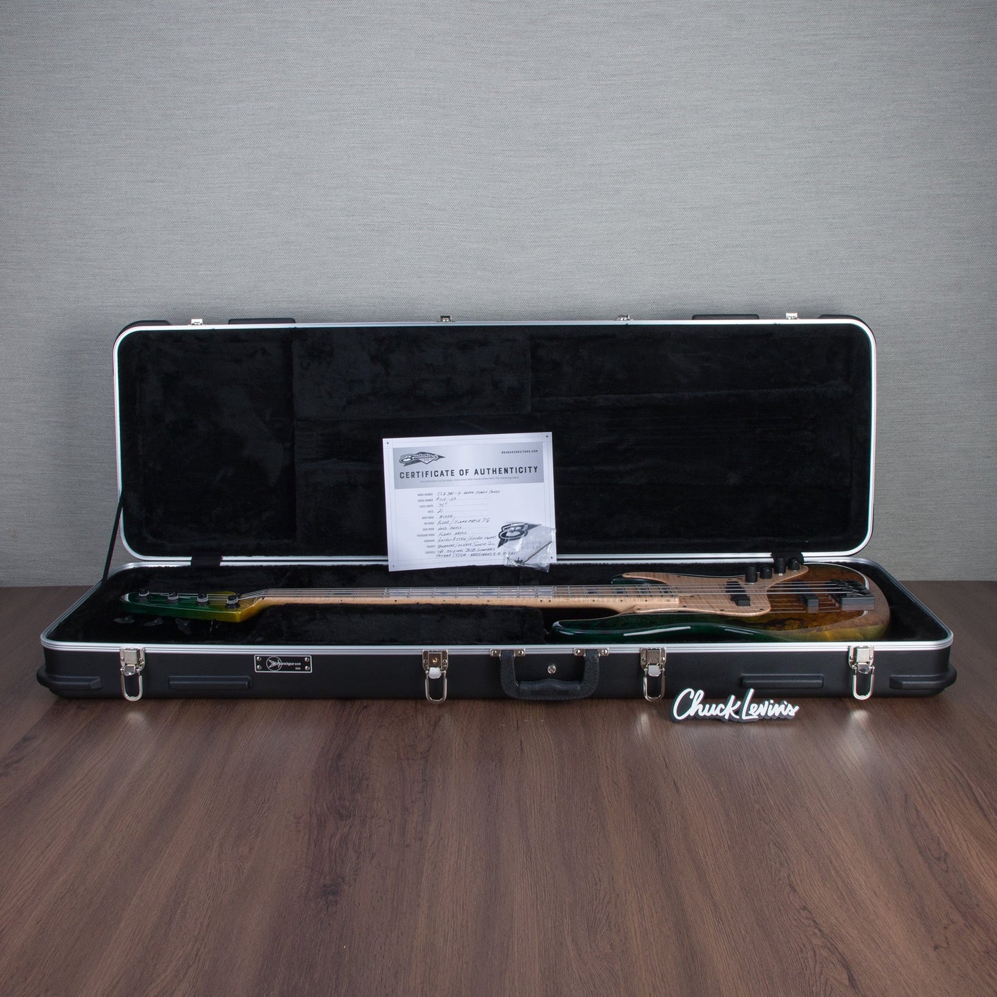 Brubaker JXB BM-4 4-String Electric Bass - Green Jungle Candy