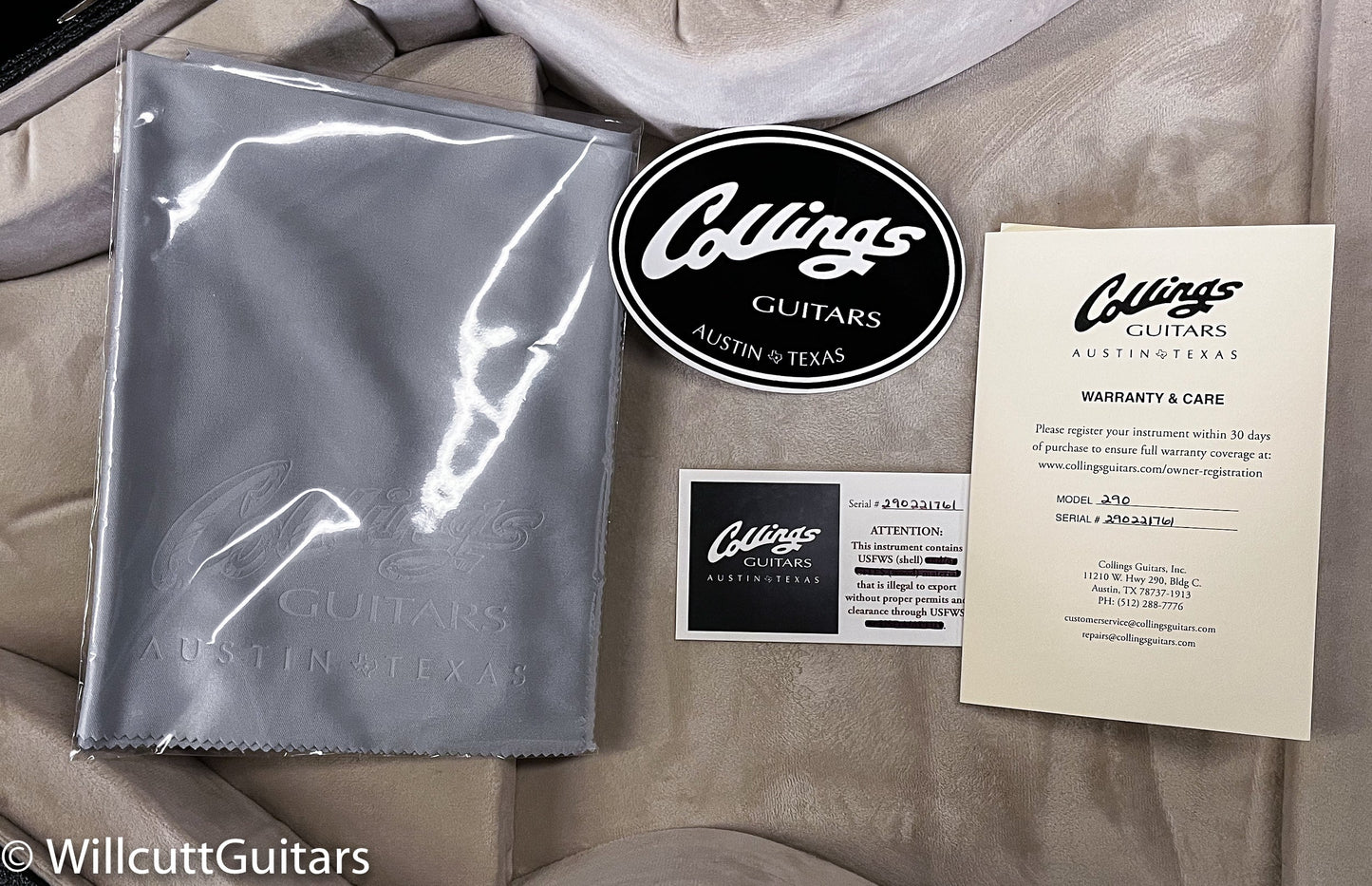Collings 290 Walnut Gold Foil Pickups (761)