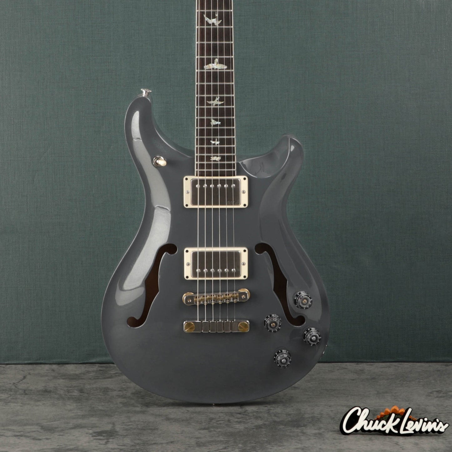PRS McCarty 594 Hollowbody II Electric Guitar - Silver Metallic Custom Color