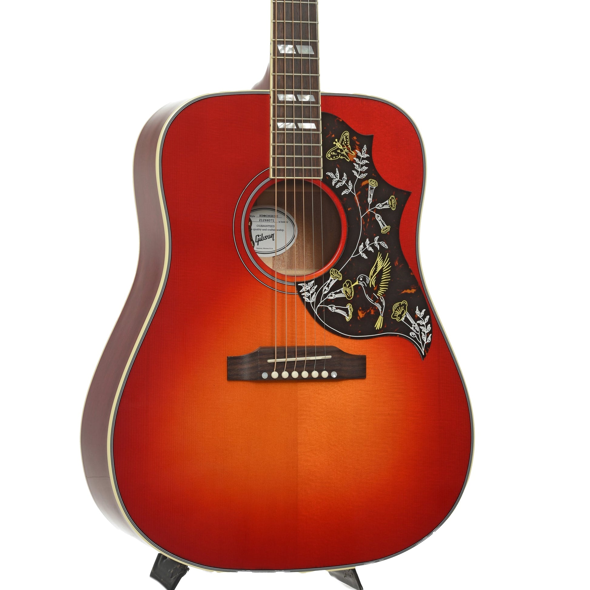 Gibson Hummingbird Standard Acoustic Guitar & Case, Vintage Cherry Sunburst (VTC Pickup)