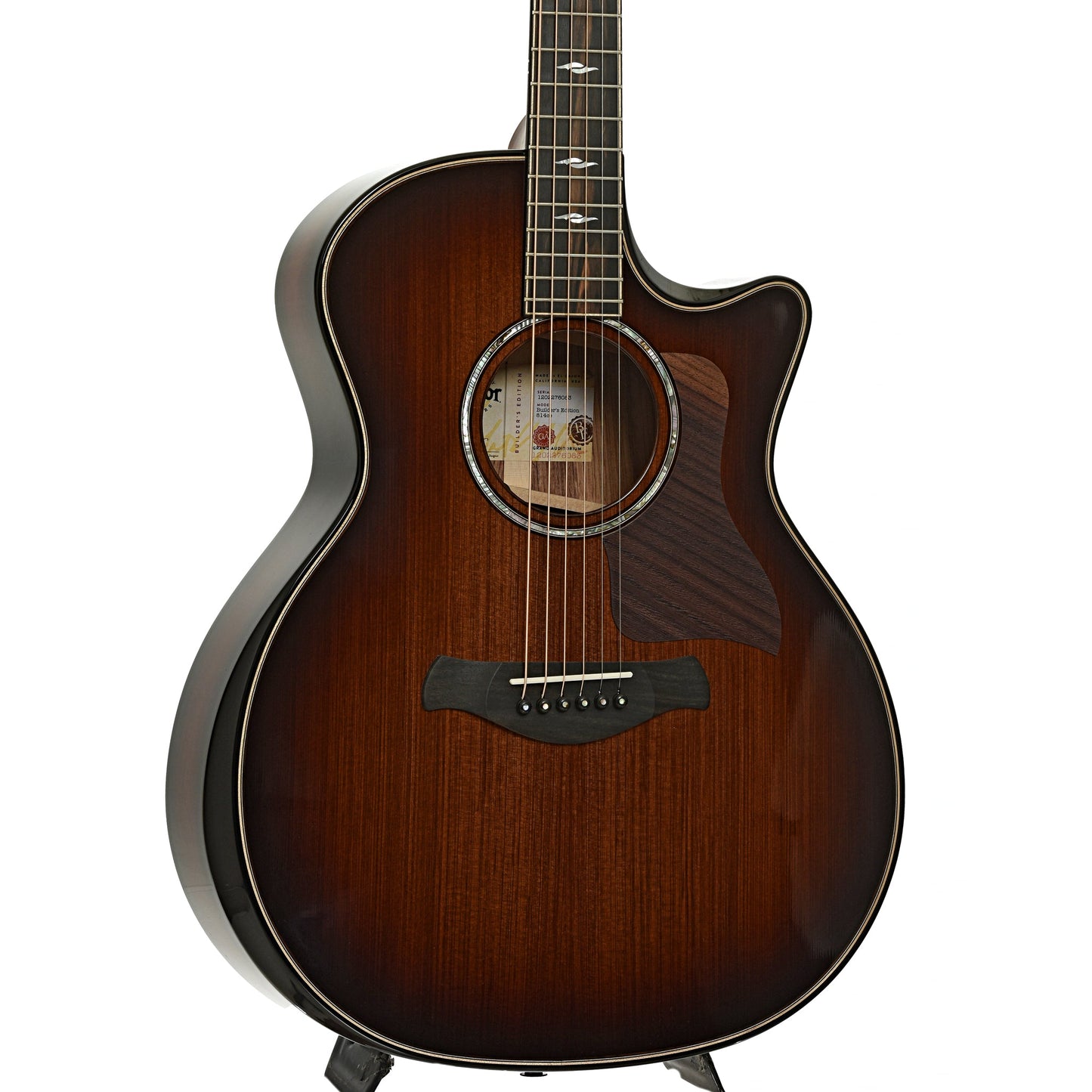 Taylor Next Generation 814ce Builder's Edition Acoustic-Electric Guitar & Case, Honduran Rosewood/Sinker Redwood