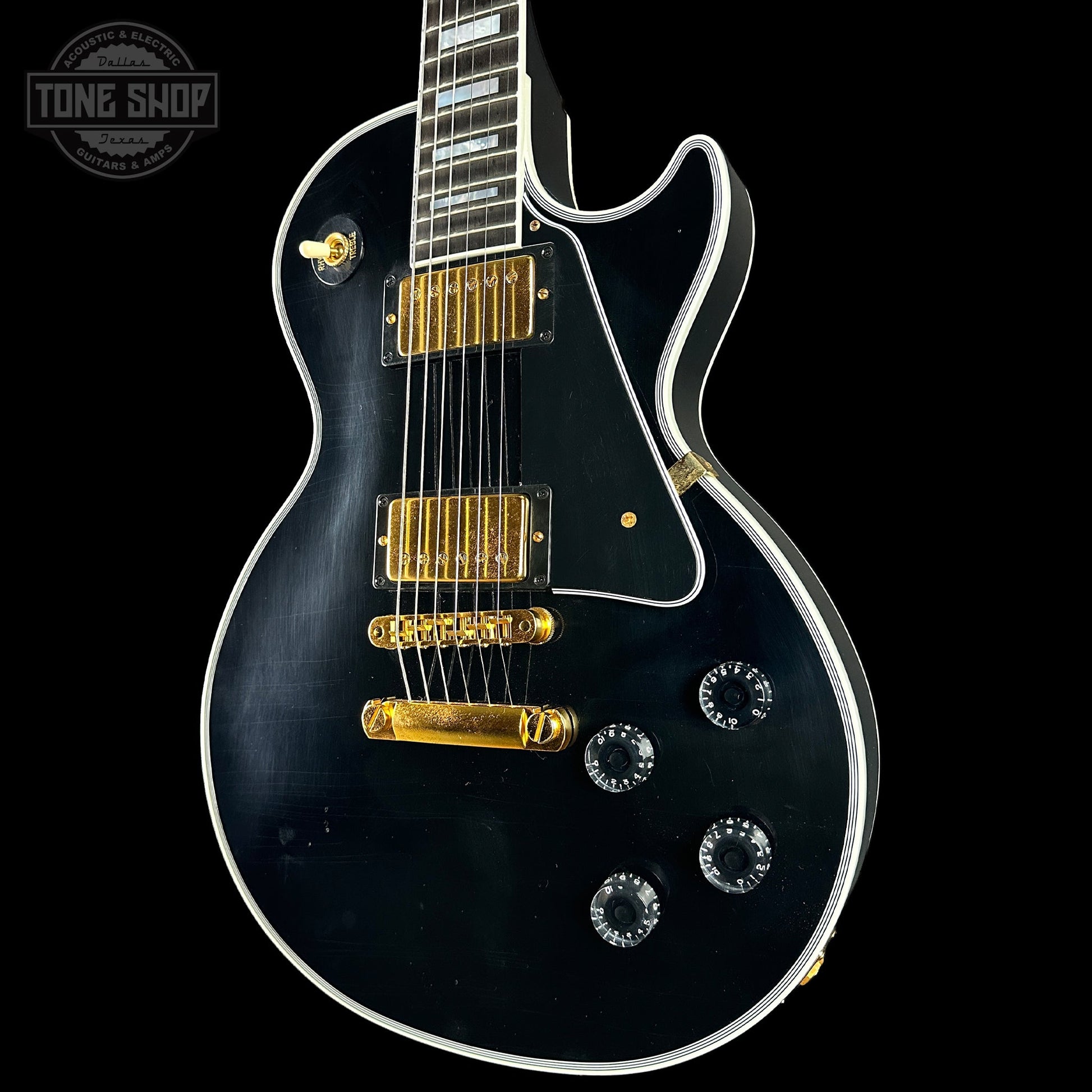 Gibson Custom Dealer Select Les Paul Custom Ebony Ultra Light Aged w/case CS502657