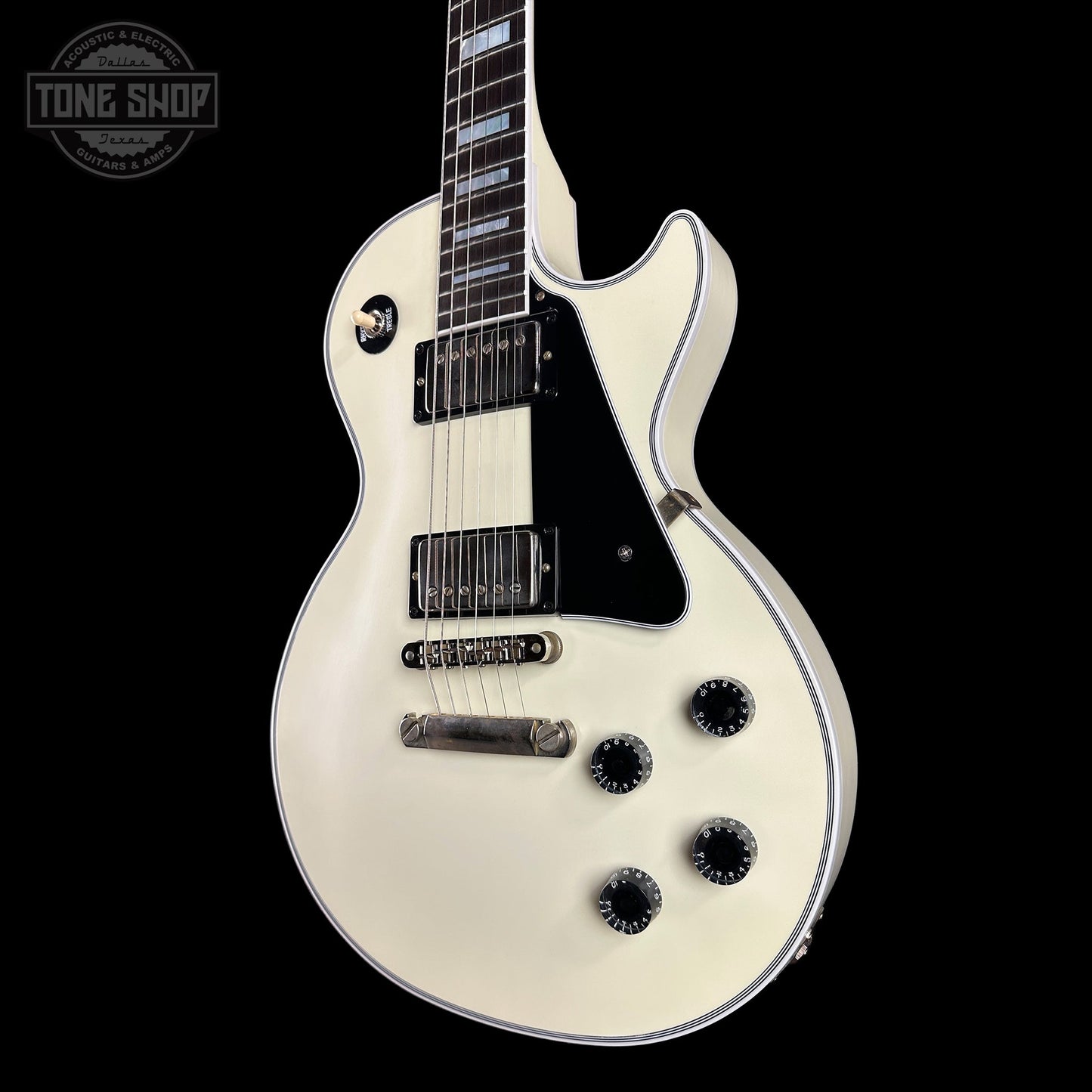 Gibson Custom Dealer Select Les Paul Custom Chambered Vintage White VOS w/case CS503058