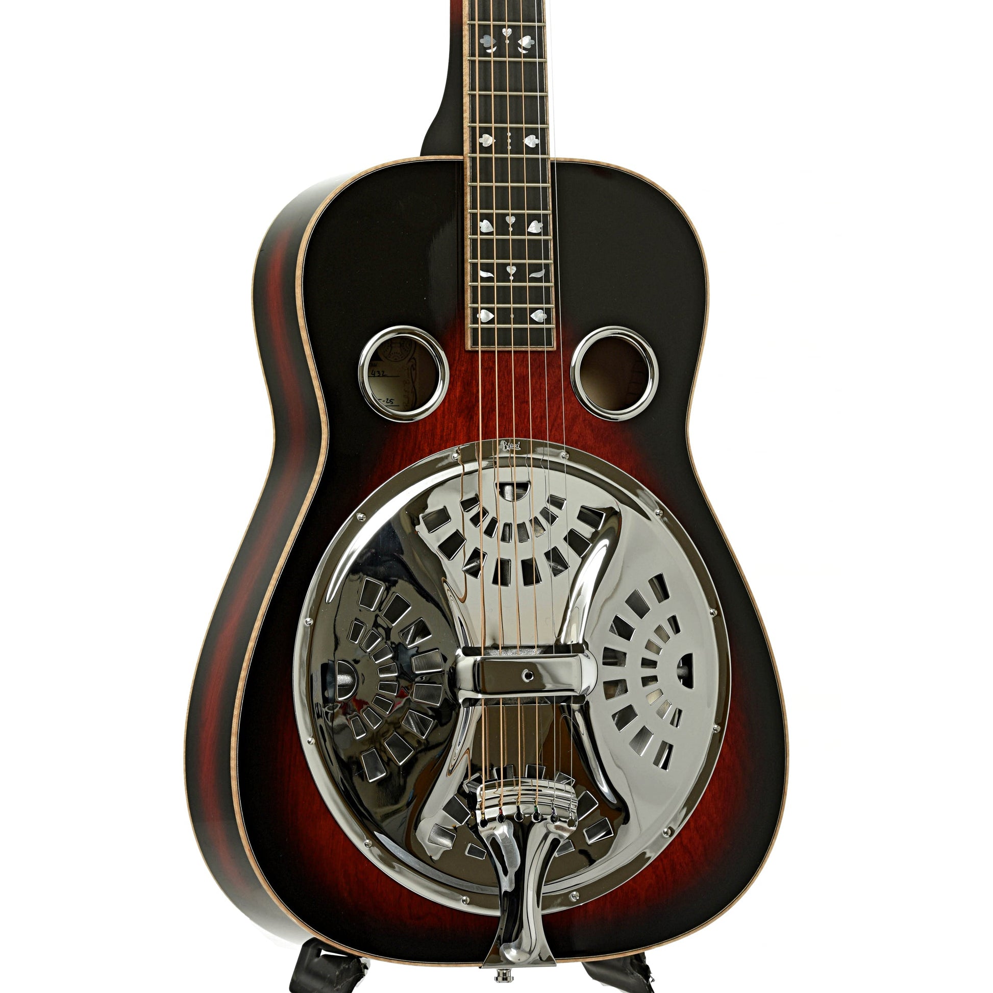 Beard "Mike Auldridge" MA-6 Squareneck Resonator Guitar, Scarlet Sunburst