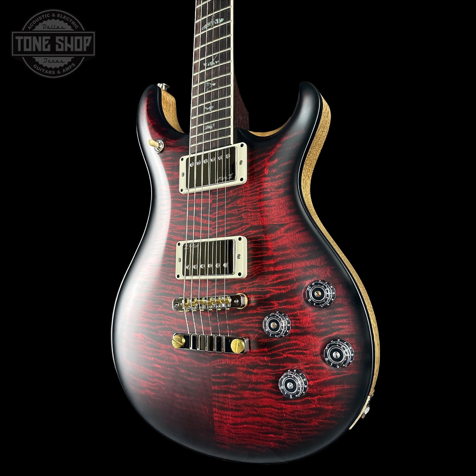 PRS Wood Library McCarty 594 Korina Fire Red Smokeburst Satin RW neck w/case 0414076