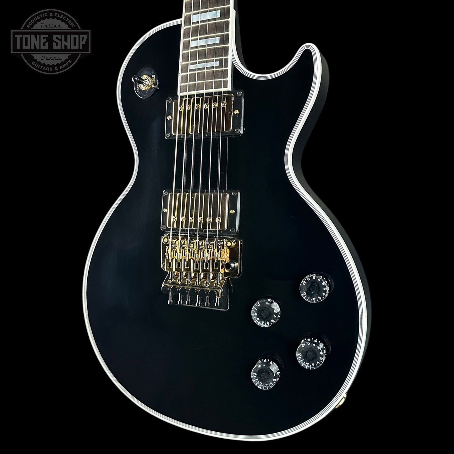 Gibson Custom Les Paul Axcess Custom w/Ebony Fingerboard Floyd Rose Gloss Ebony w/case CS600795