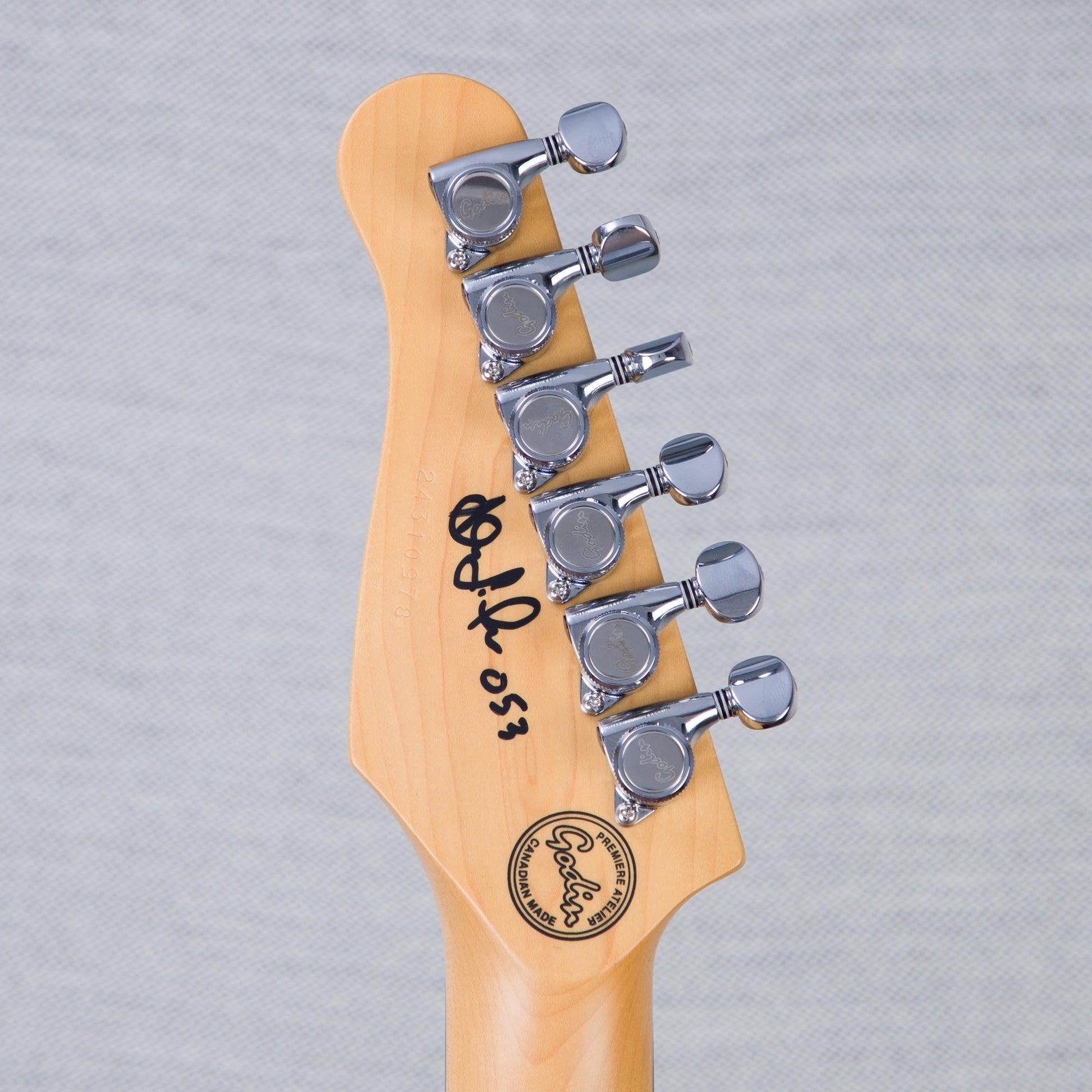 Lerxst Grace Alex Lifeson Signature Electric Guitar with Vega Trem Signed - Red - #24310978
