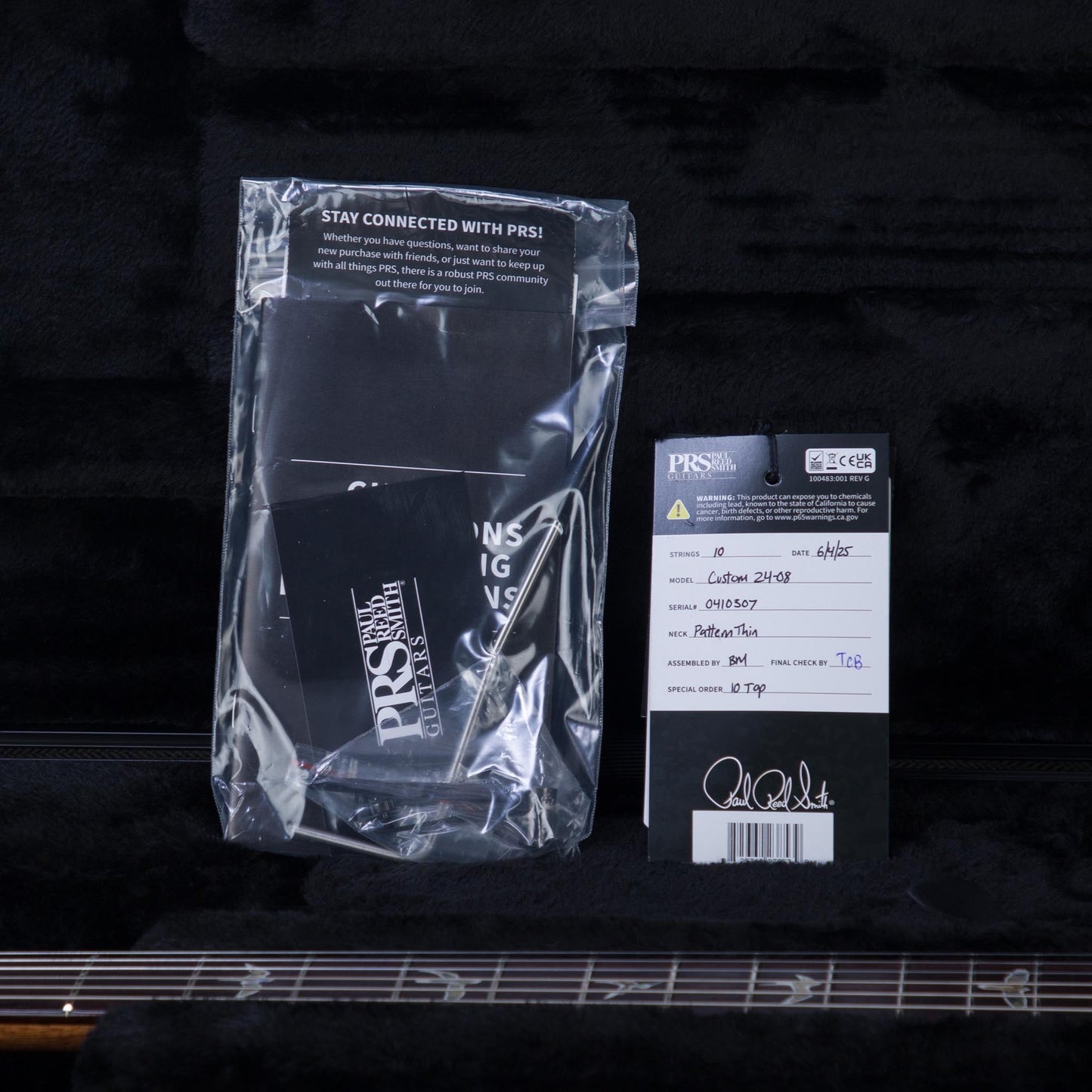 PRS Custom 24-08 10-Top Solid Body Guitar - Aurora Borealis - #250410307