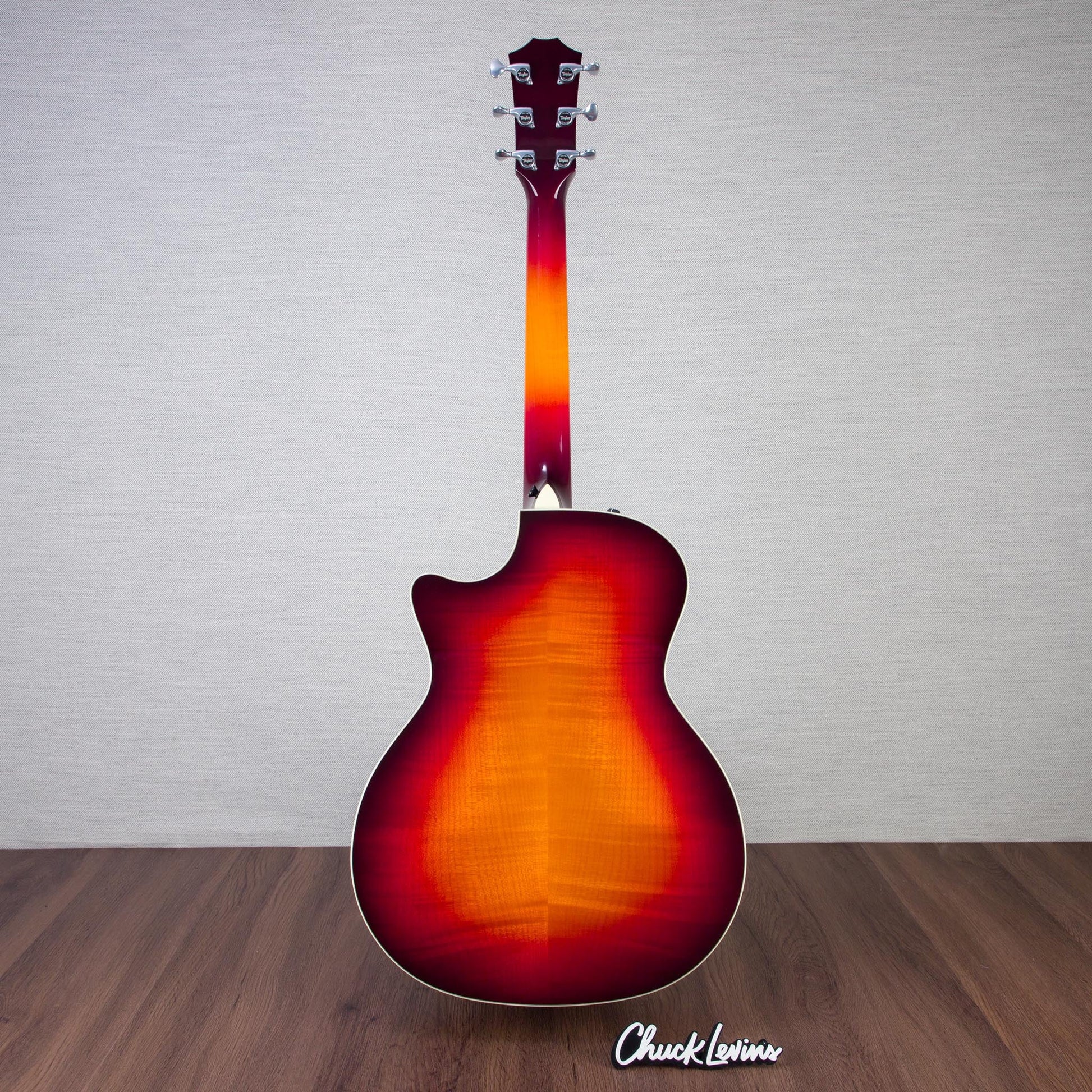 Taylor NAMM 2025 Custom #18 C14ce Lutz Spruce/Figured Big Leaf Grand Auditorium Acoustic Electric Guitar - Desert Dawn - #1203315097