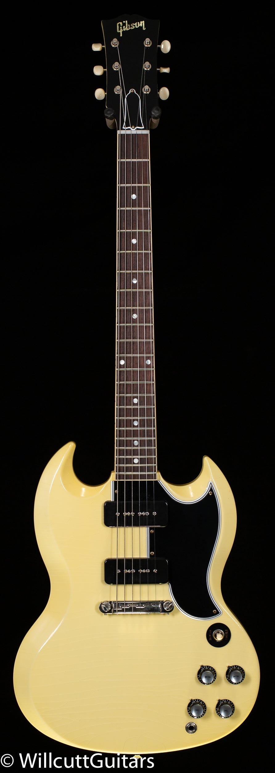 Gibson Custom Shop 1963 SG Special Murphy Lab Ultra Light Aged Classic White w/ Lightning Bar(373)