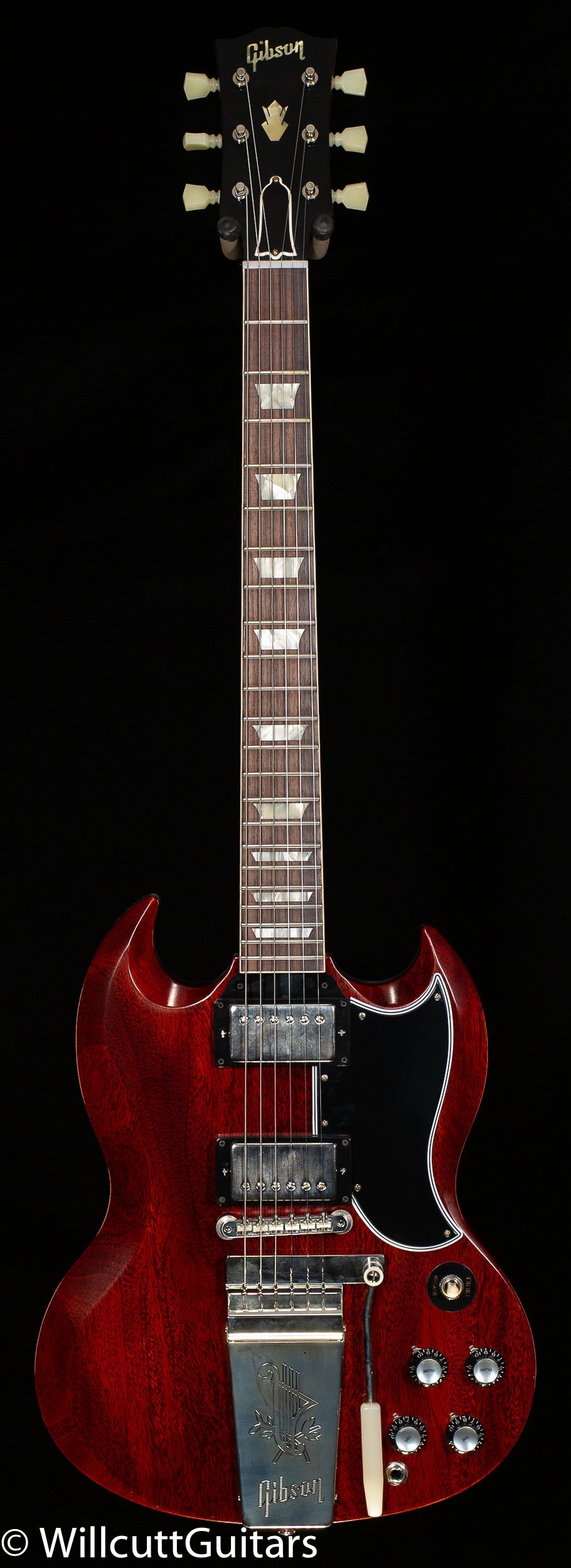 Gibson Custom Shop 1964 SG Standard Reissue Maestro Vibrola VOS Cherry Red (654)