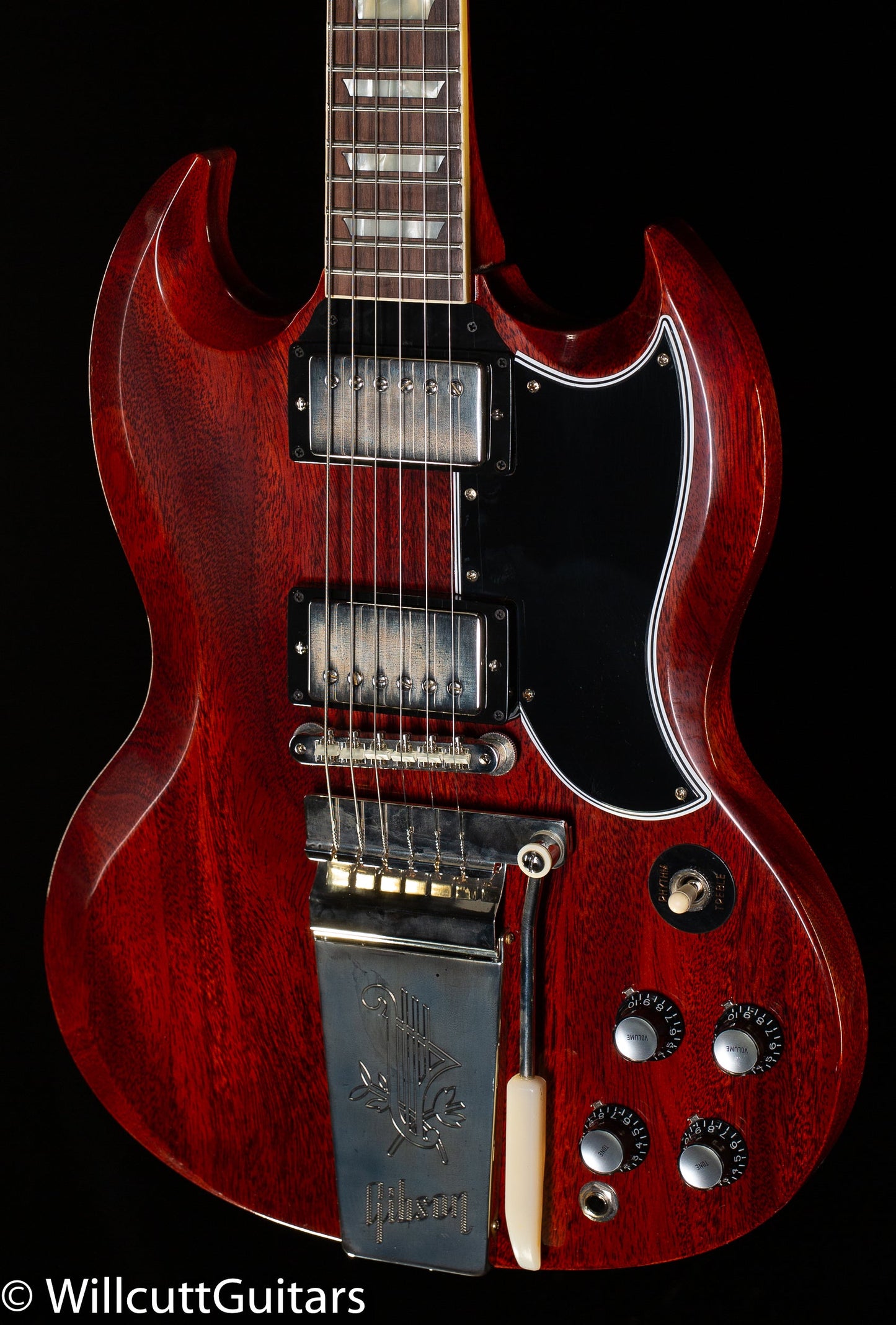 Gibson Custom Shop 1964 SG Standard Reissue Maestro Vibrola VOS Cherry Red (654)