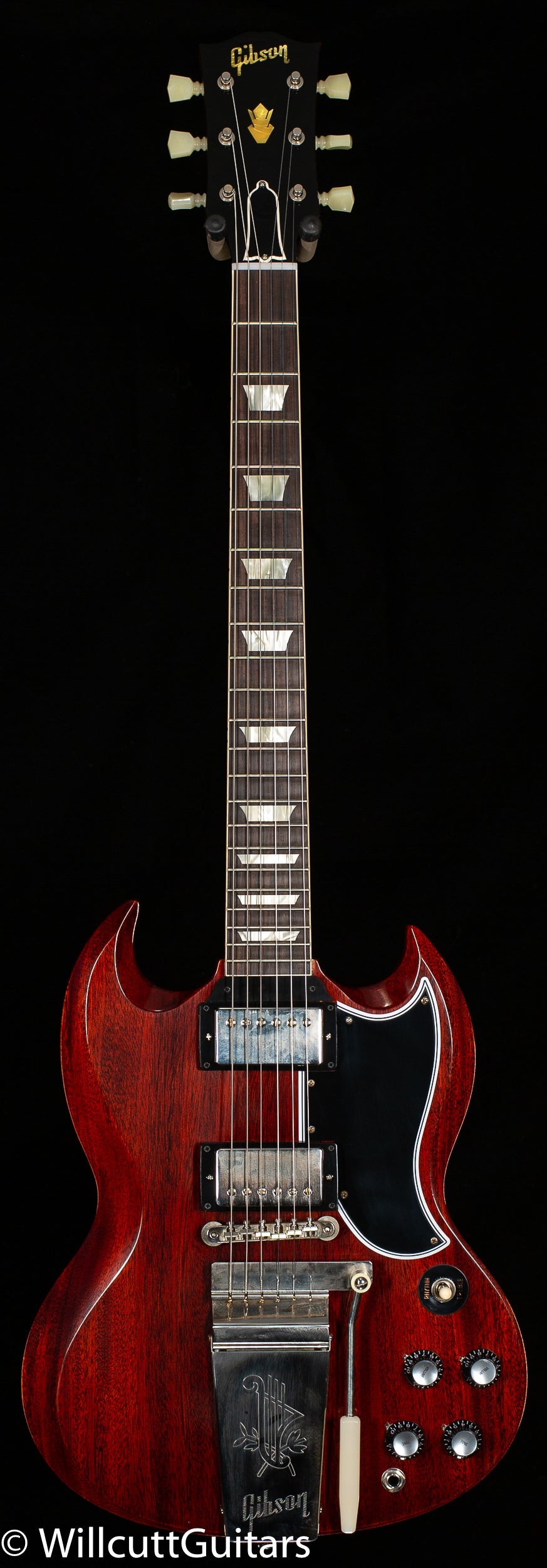 Gibson Custom Shop 1964 SG Standard Reissue Maestro Ultra Light Aged Cherry Red (984)