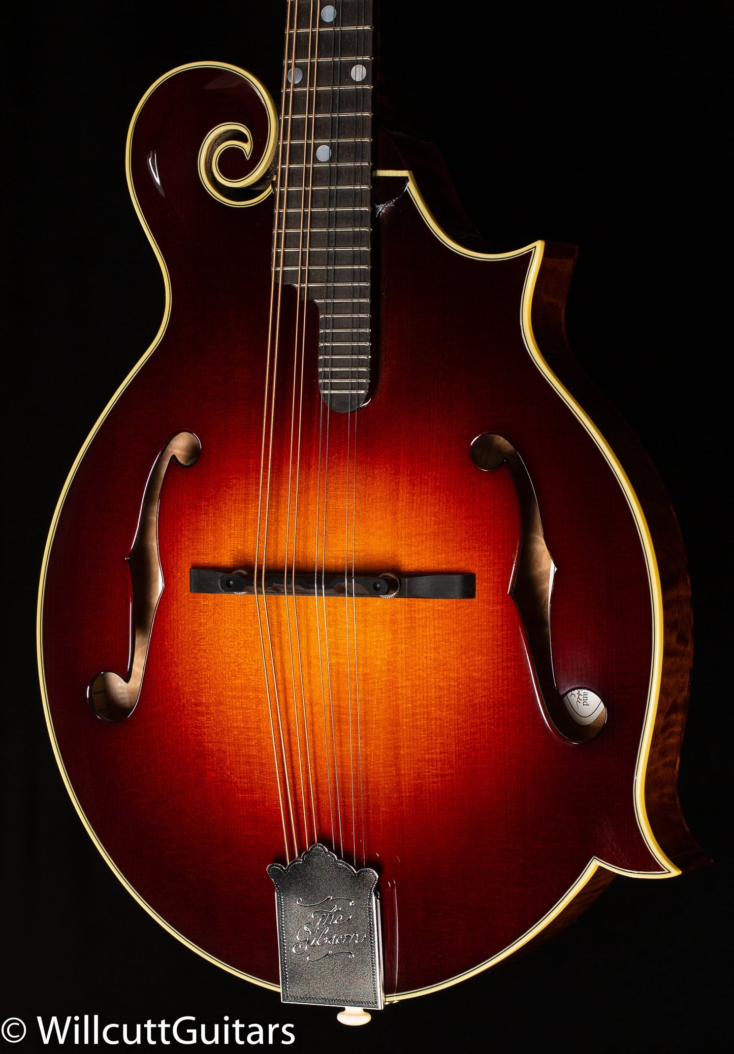 Gibson F-5G Mandolin Red Spruce Top Dark Burst Gloss NH Sunburst Quilt Back (012)
