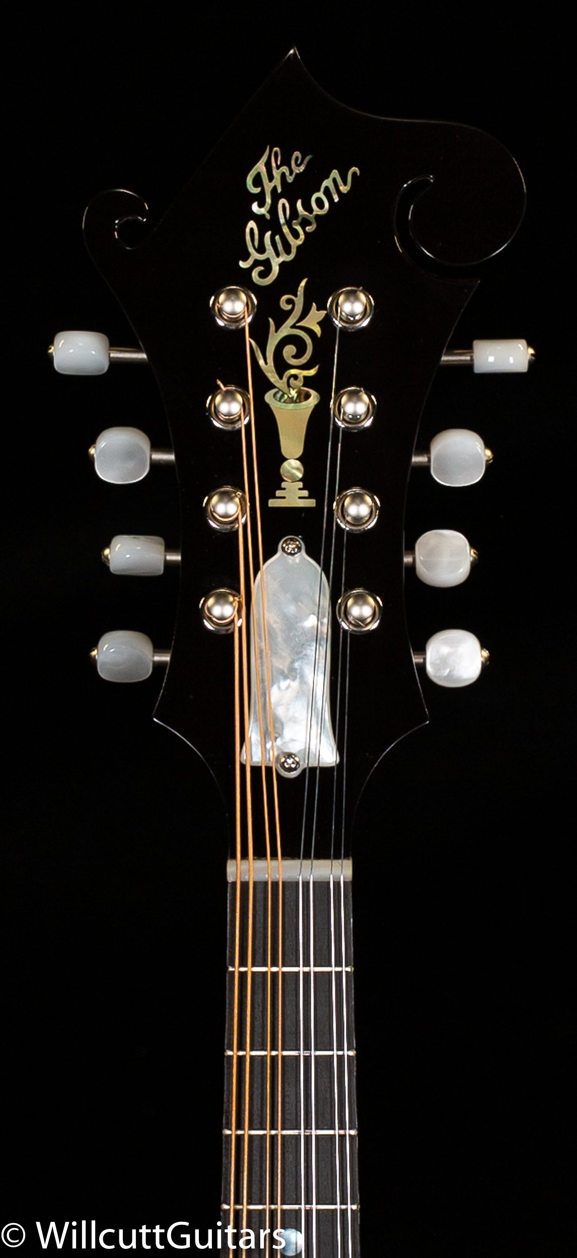 Gibson F-5G Mandolin Red Spruce Top Dark Burst Gloss NH Sunburst Quilt Back (012)