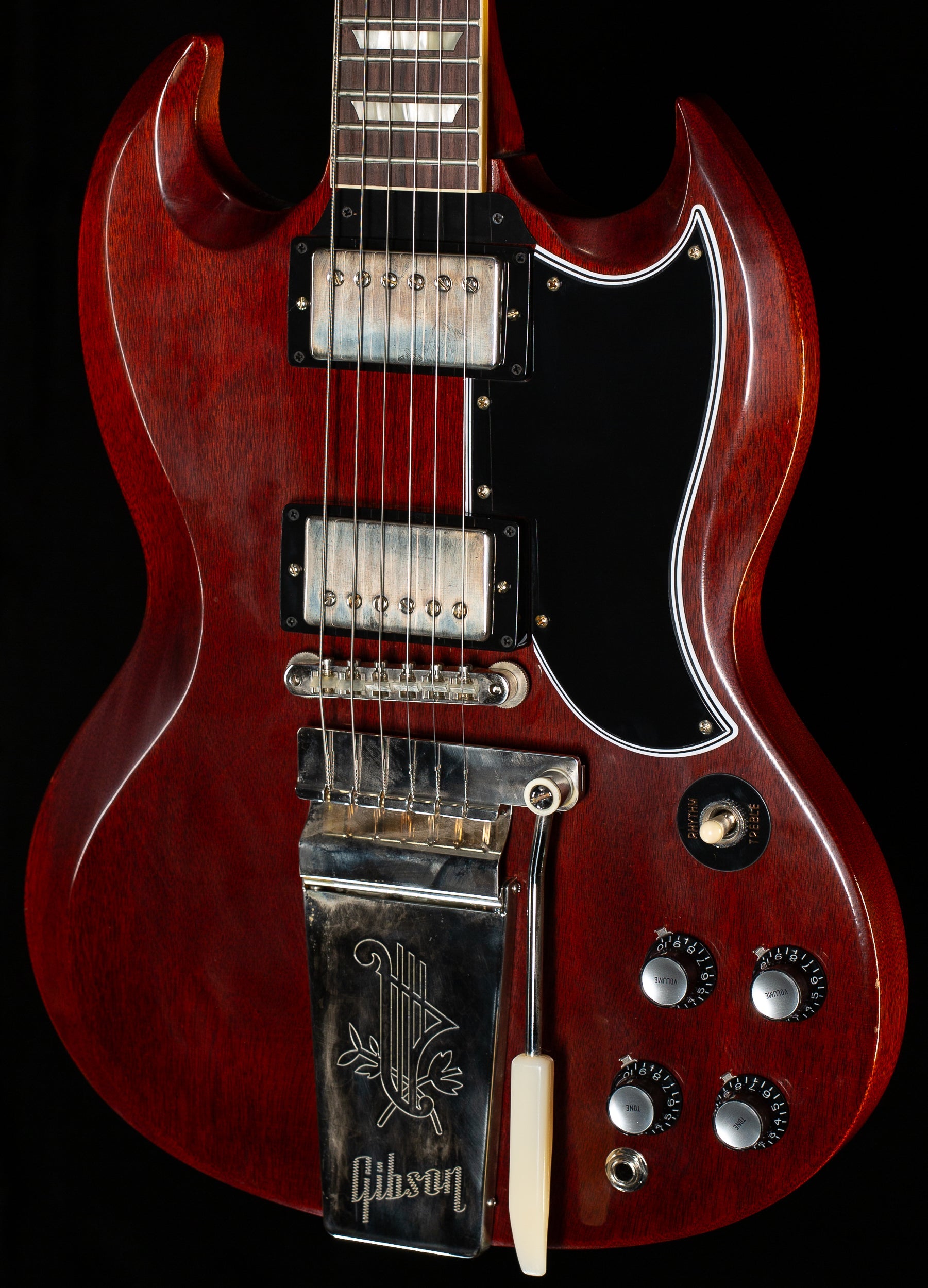 Gibson Custom Shop 1964 SG Standard Reissue Maestro Ultra Light Aged Cherry Red (694)