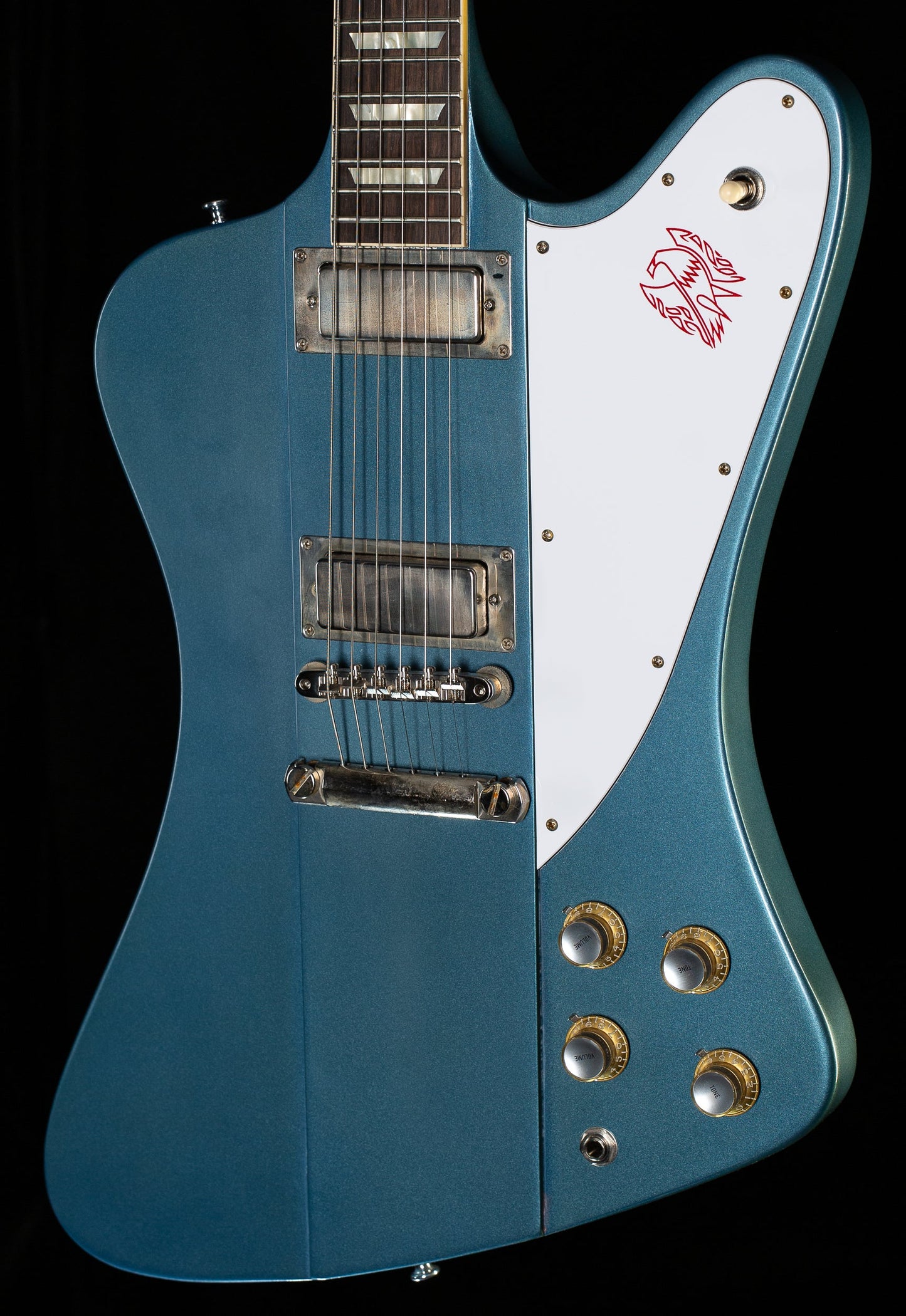 Gibson Custom Shop 1963 Firebird V Willcutt Exclusive Pelham Blue Stop Bar VOS (213)