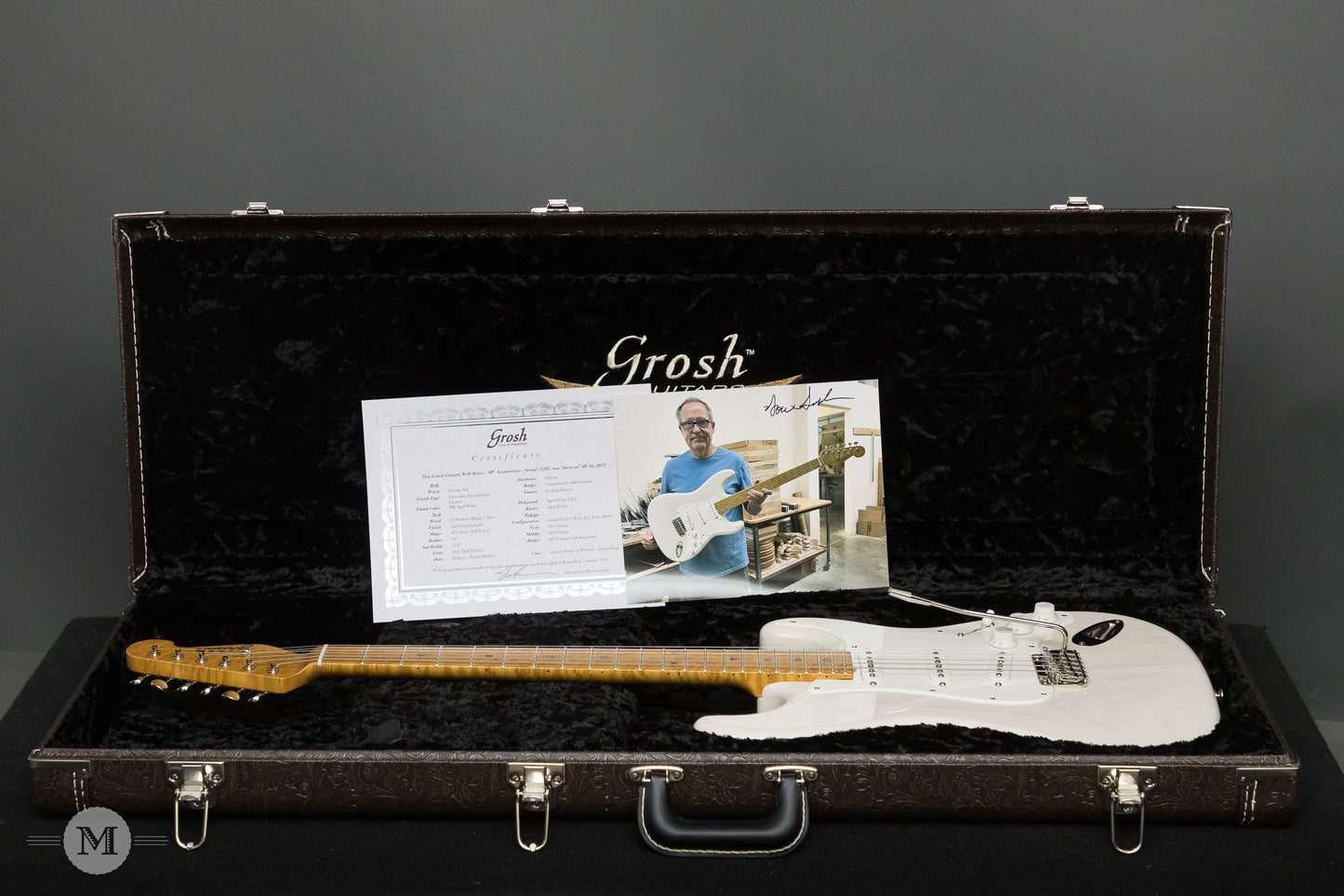Don Grosh Electric Guitars - 30th Anniversary NOS Retro - Aged Mary Kay White