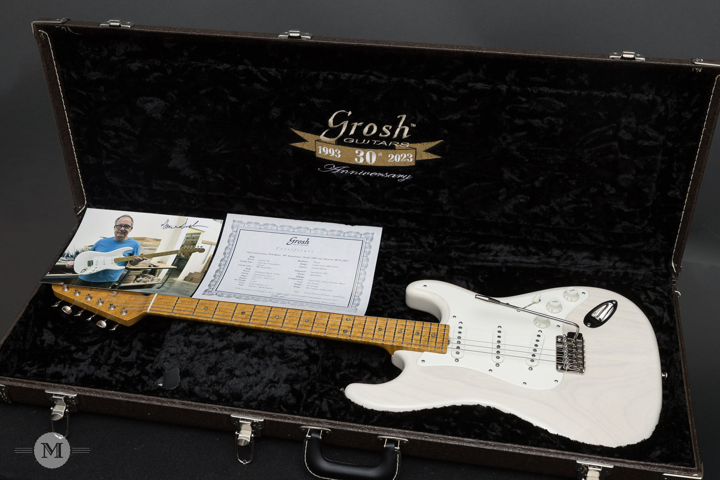 Don Grosh Electric Guitars - 30th Anniversary NOS Retro - Aged Mary Kay White