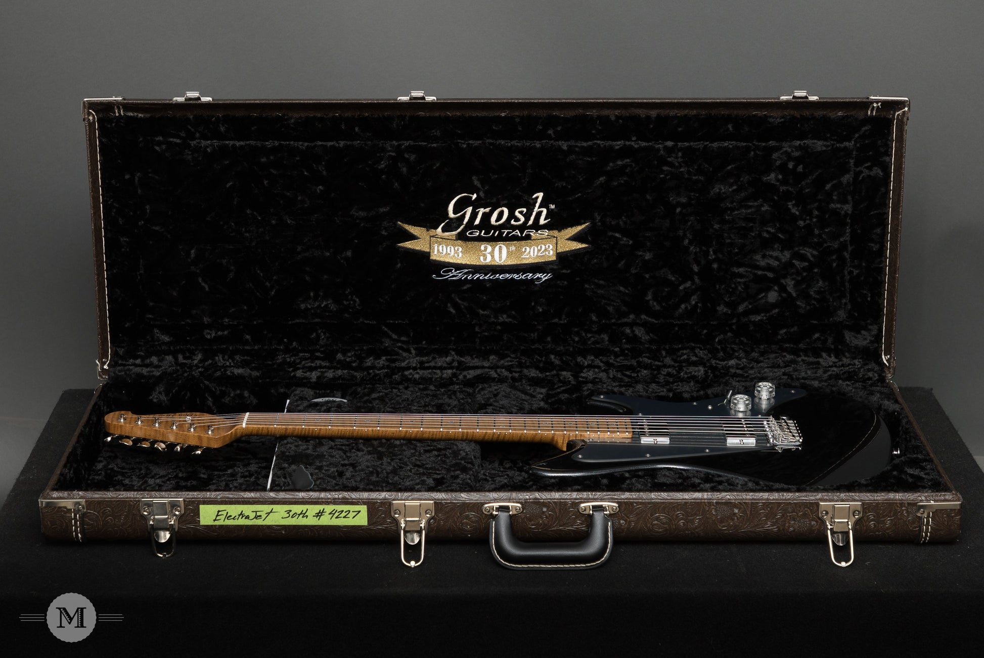 Don Grosh Electric Guitars - ElectraJet Custom - Black Mini Sparkle - 30th Anniversary