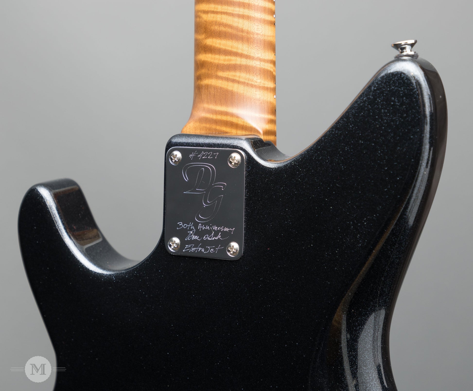 Don Grosh Electric Guitars - ElectraJet Custom - Black Mini Sparkle - 30th Anniversary