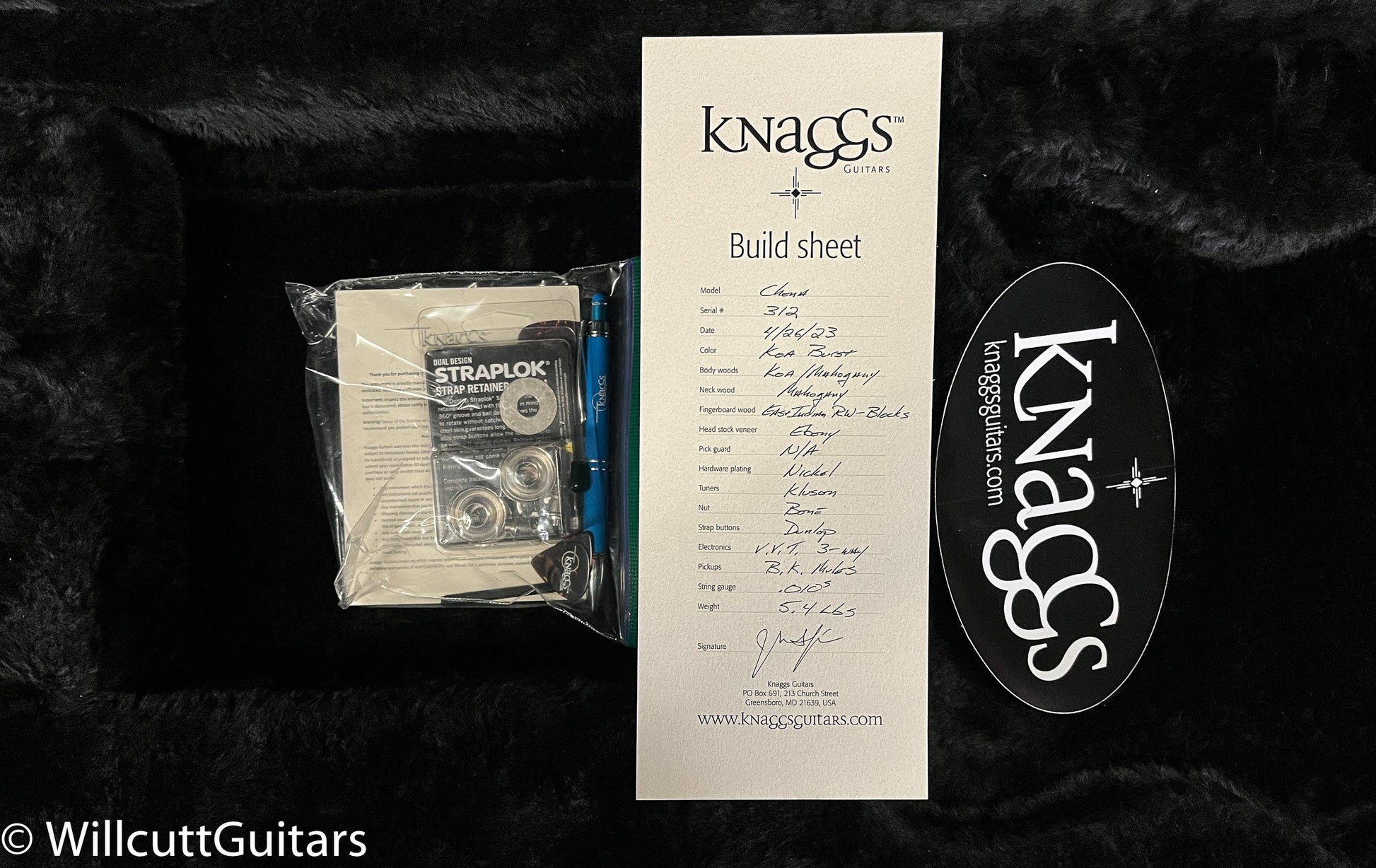 Knaggs Influence Chena Natural Koa-Burst (312)