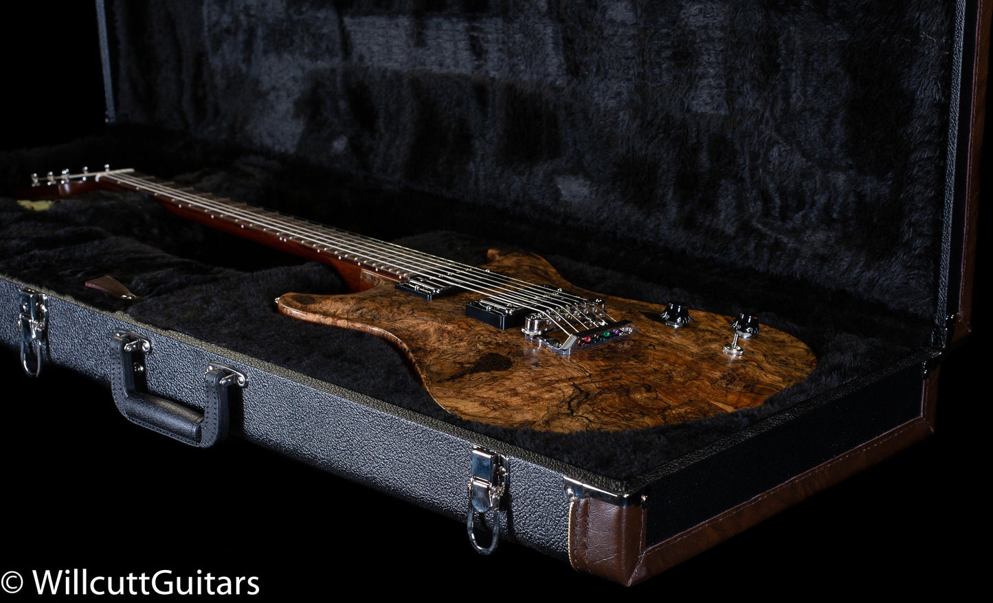Knaggs Influence Keya Natural Spalt Maple top (313)