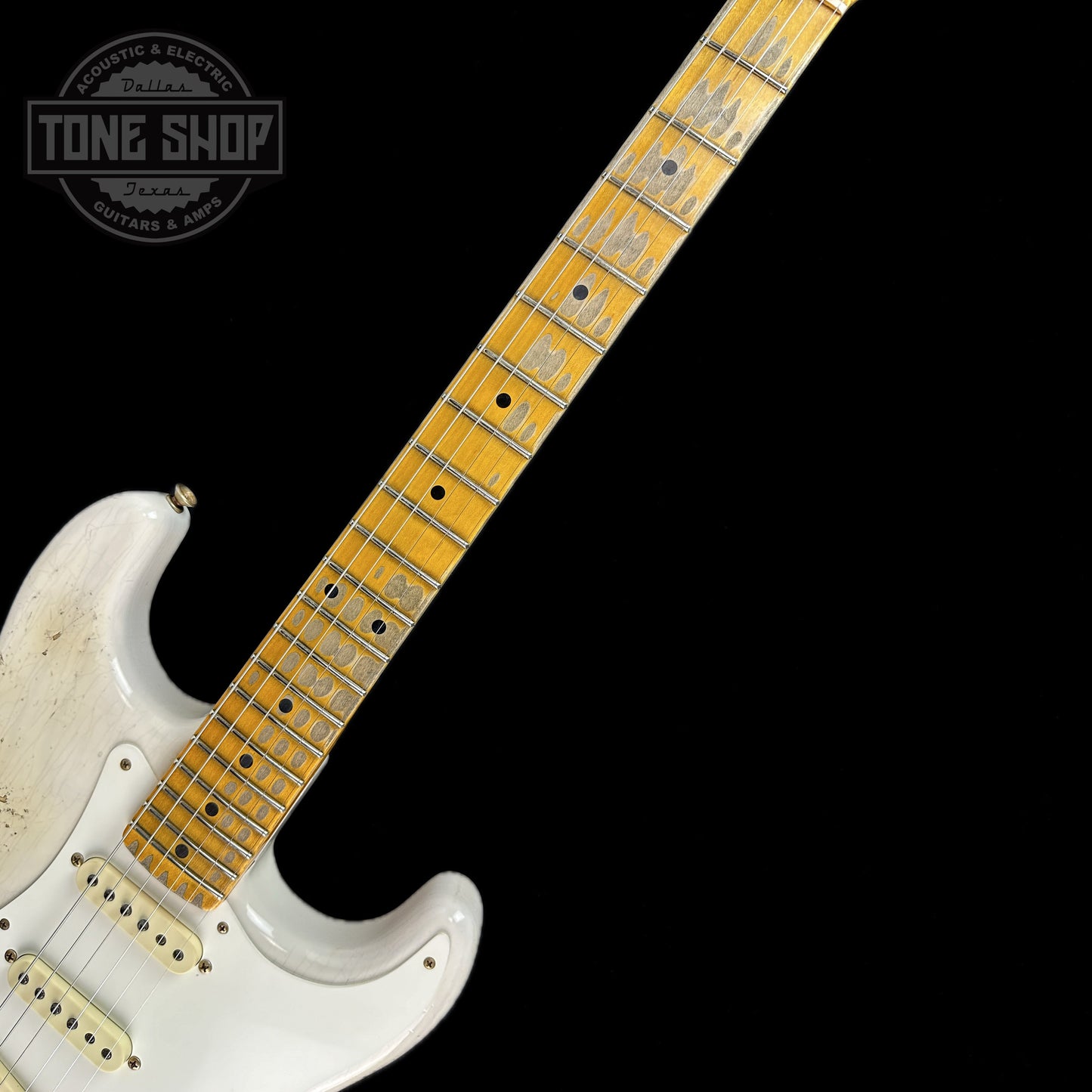 Fender Custom Shop Time Machine '57 Strat Heavy Relic Aged White Blonde w/case
