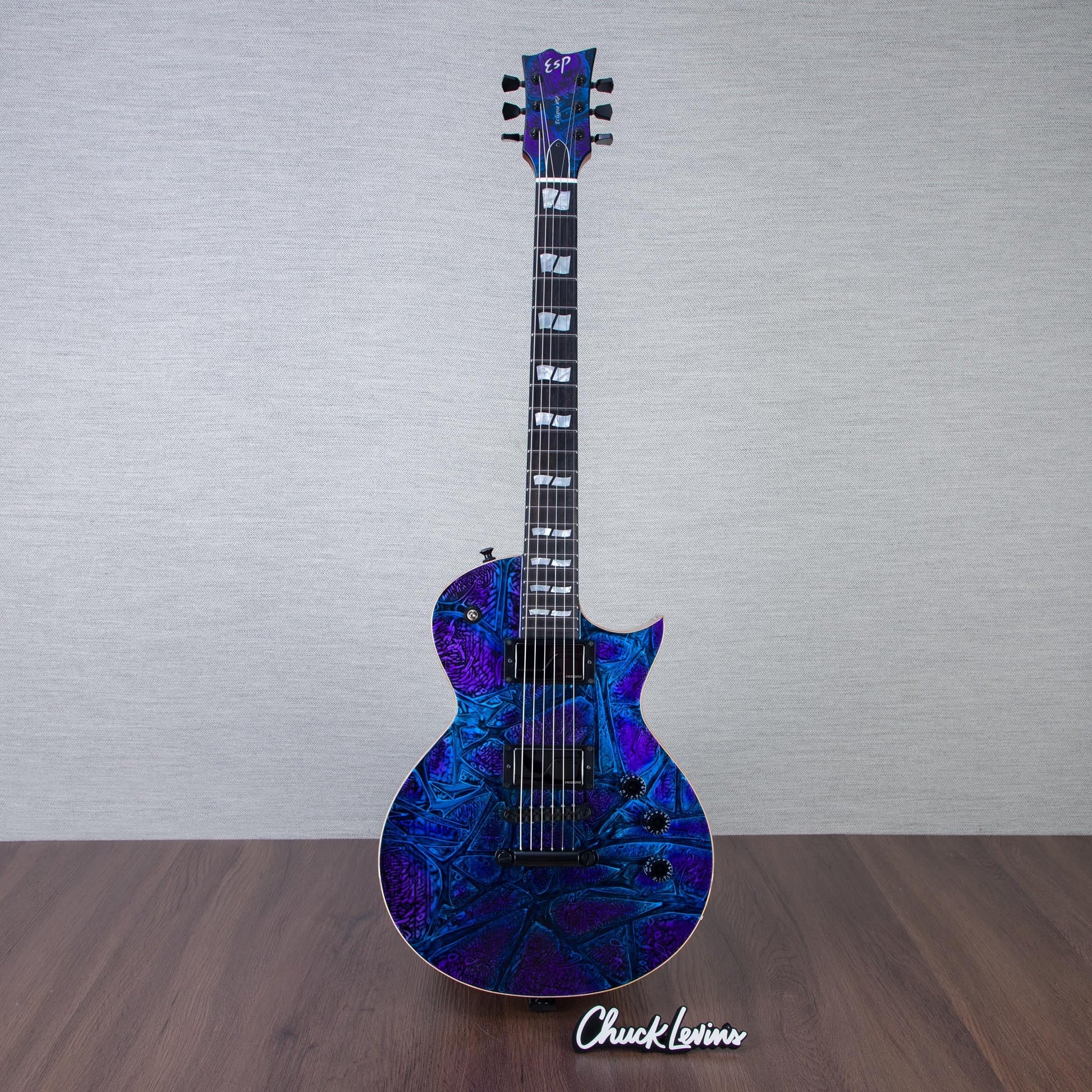 ESP USA Eclipse Electric Guitar - Ghost Flame - #US25207