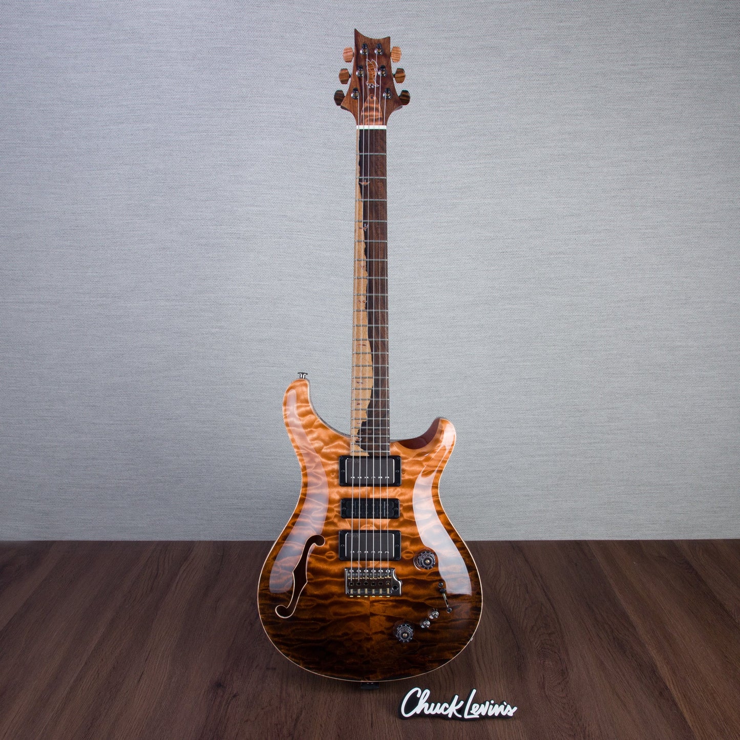 PRS Private Stock Special Sem-Hollow Electric Guitar - Amaretto Reverse Dragons Breath - #240383000 - 2024