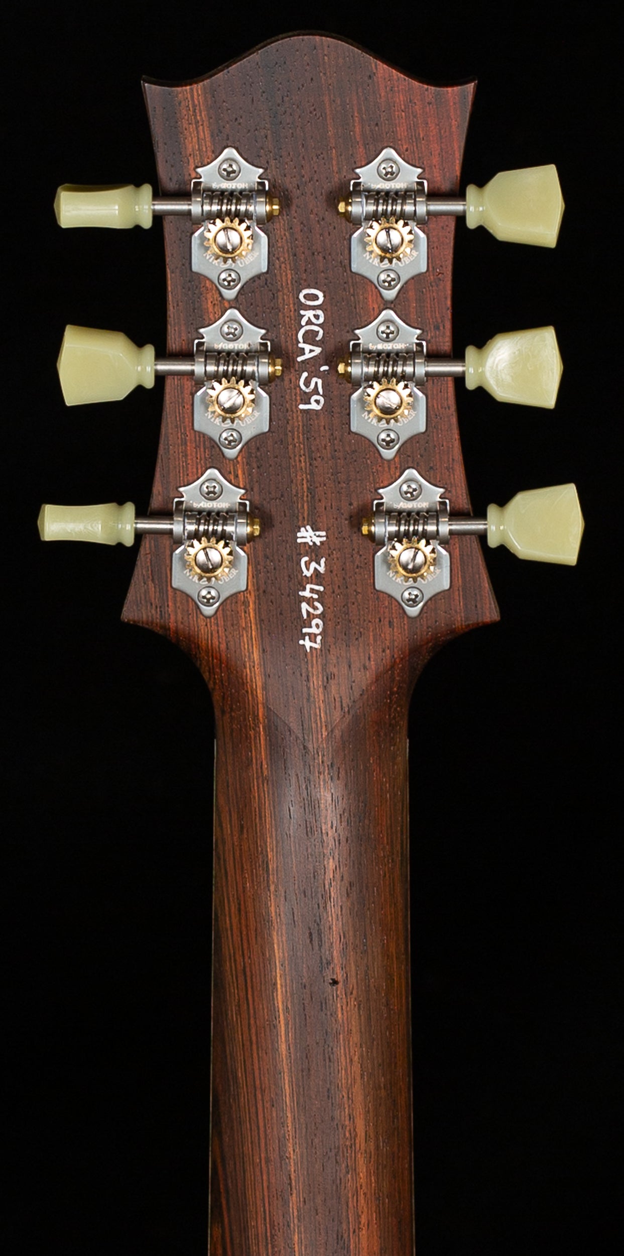 Nik Huber Orca 59 Rusty Petrol Blue Brazilian Neck (297)