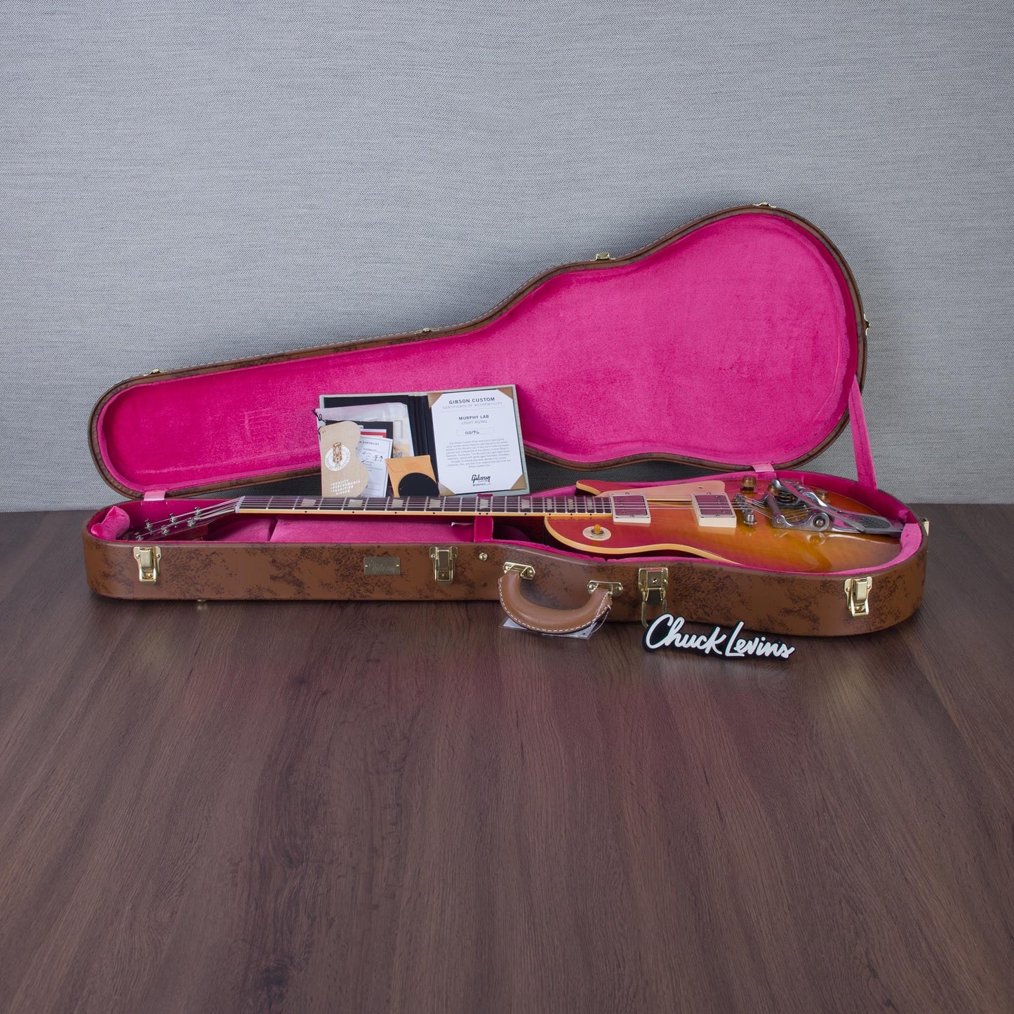 Gibson Custom Shop Murphy Lab 1960 Les Paul Standard V2 Bigsby BOTB Page 138 Light Aged Electric Guitar - #05196
