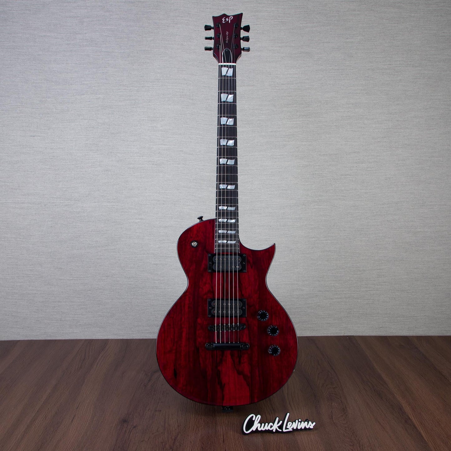 ESP USA Limited Edition Eclipse Electric Guitar - Black Limba - #US25410