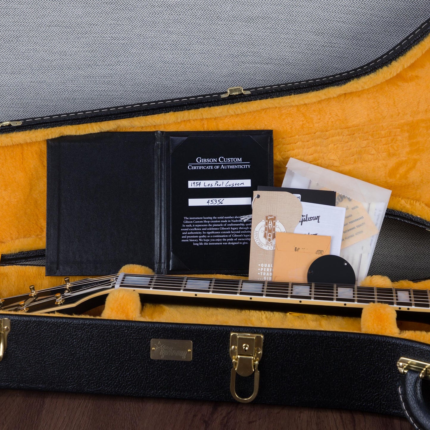 Gibson Custom Shop 1954 Les Paul Custom Reissue Electric Guitar VOS - Ebony - #45356